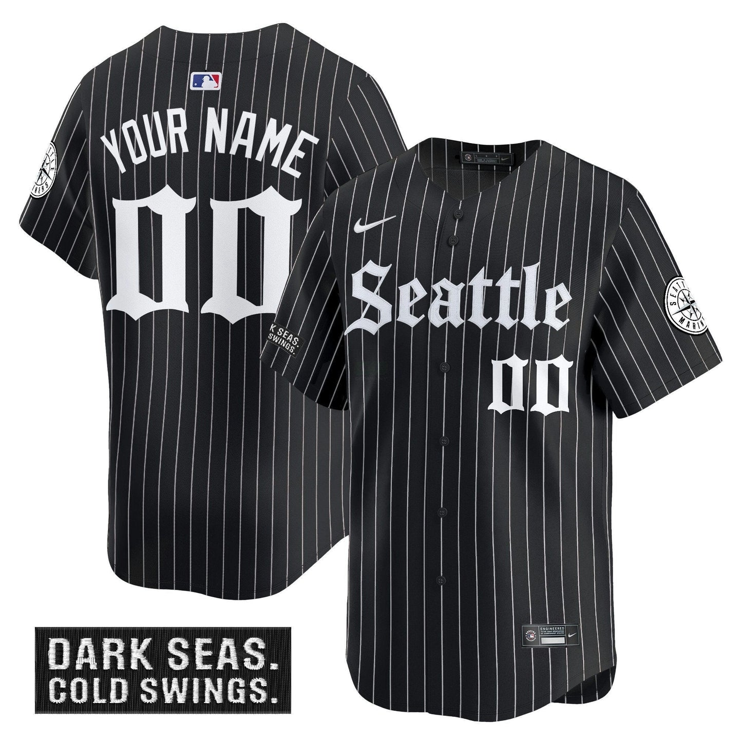 Camisa MLB Seattle ‘Deep Sea Gothic Edition’ Vapor Premier Limited Jersey