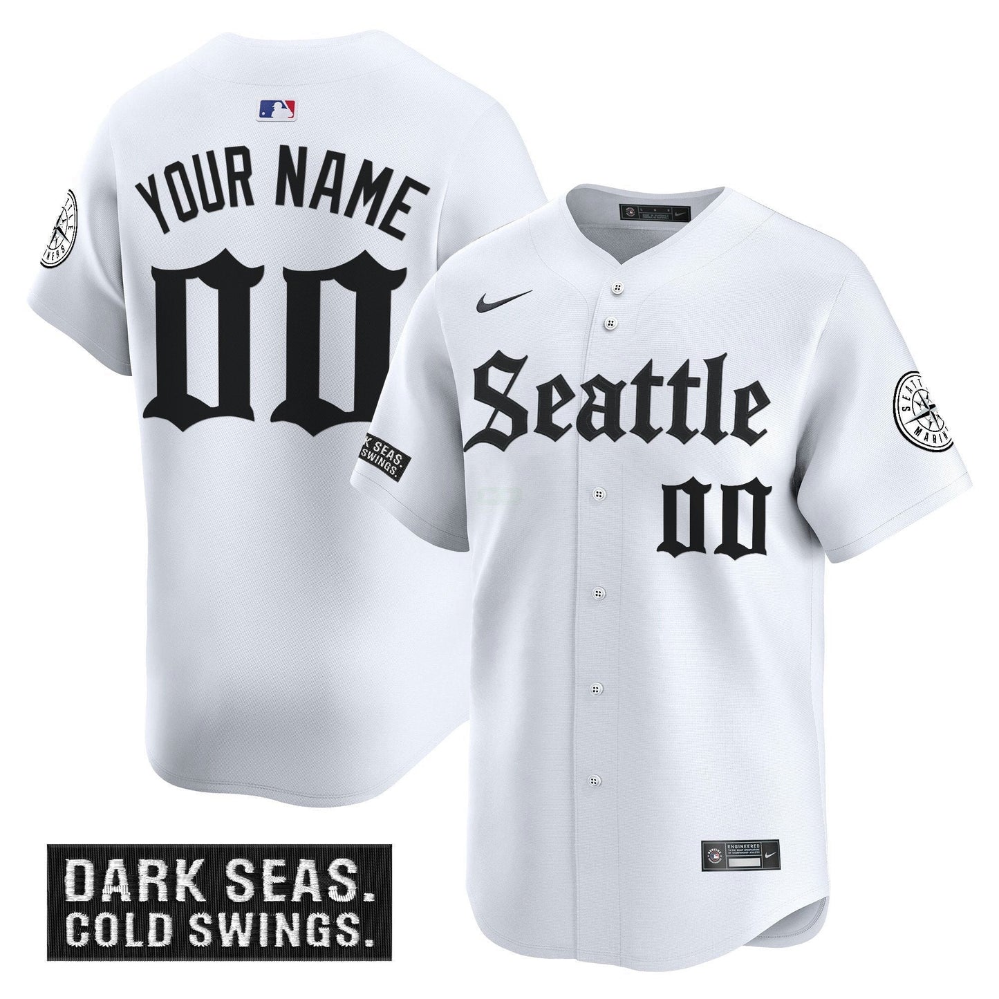 Camisa MLB Seattle ‘Deep Sea Gothic Edition’ Vapor Premier Limited Jersey