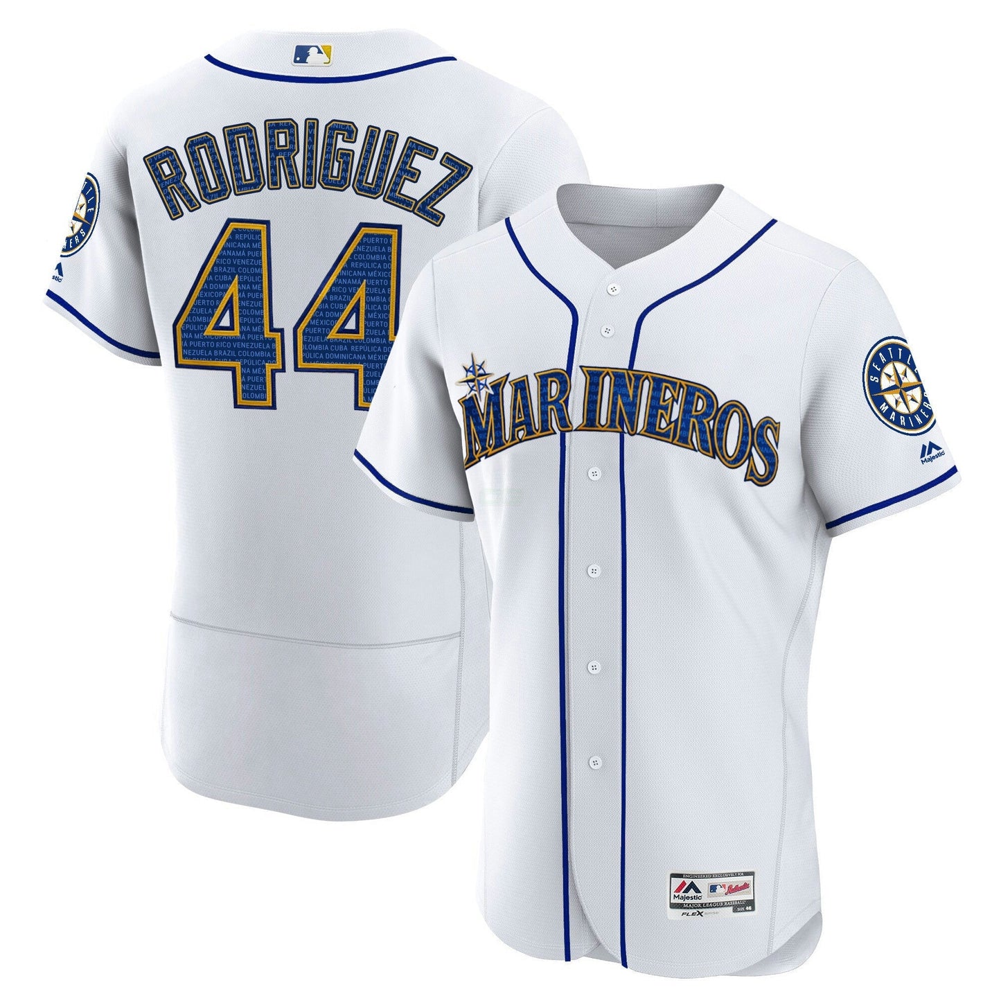 Camisa MLB Seattle Mariners Seattle Marineros Hispanic Heritage Jersey