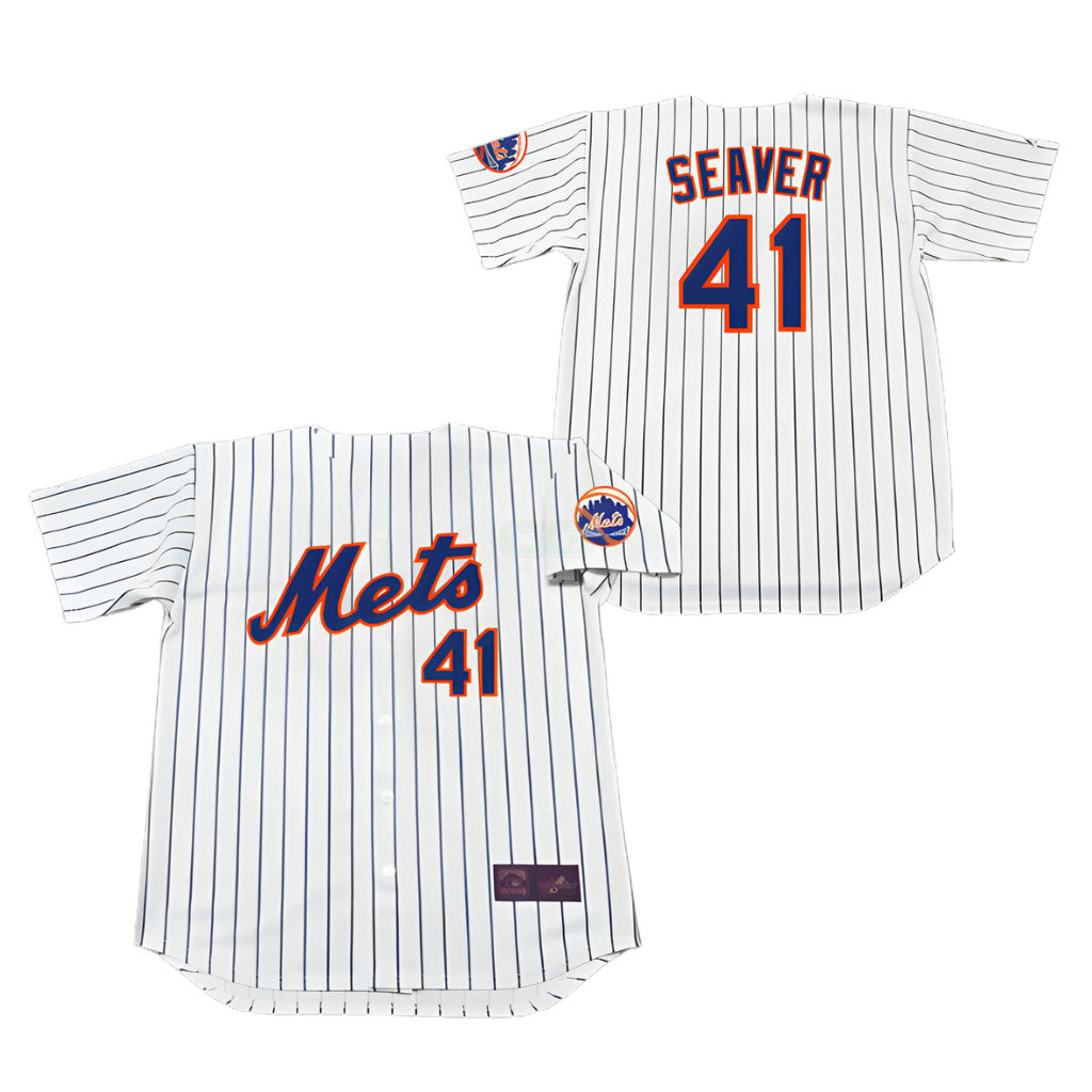 Camisa MLB New York Mets Seaver 1969 Jersey (Ships in 3-6 weeks) - Branca