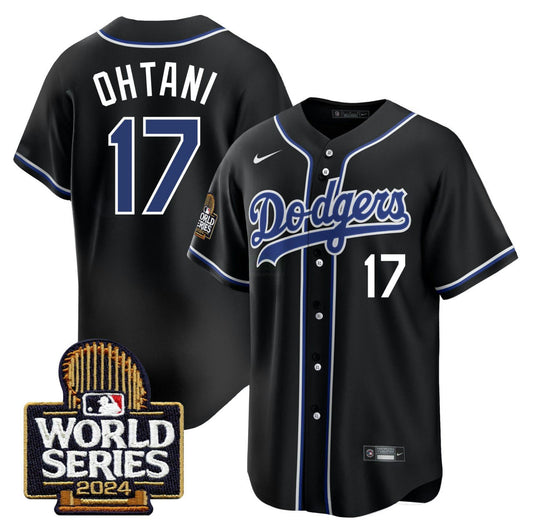 Camisa MLB Shohei Ohtani Los Angeles 2024 World Series Preta Jersey - Preta
