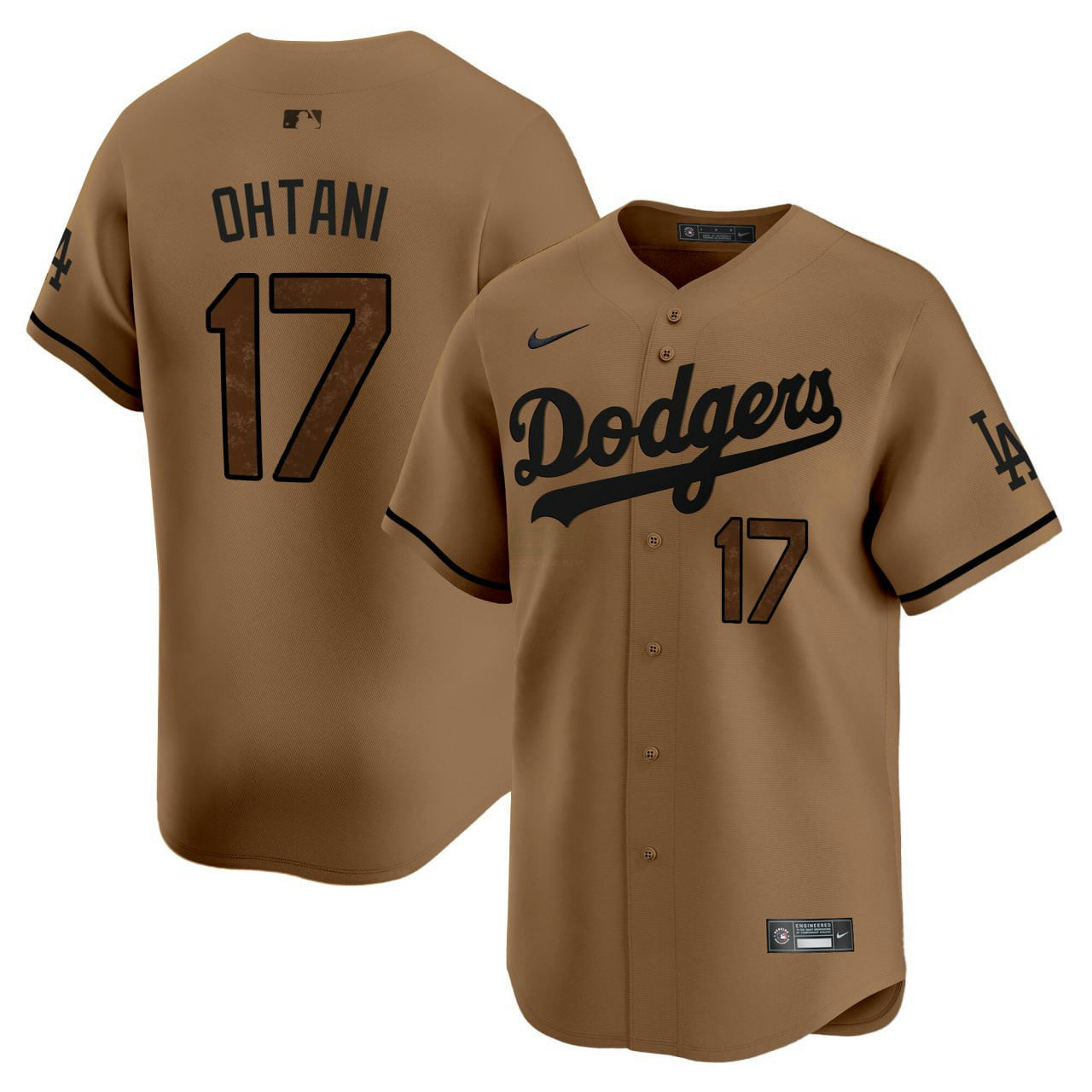 Camisa MLB Shohei Ohtani Los Angeles Brown Jersey - Marrom