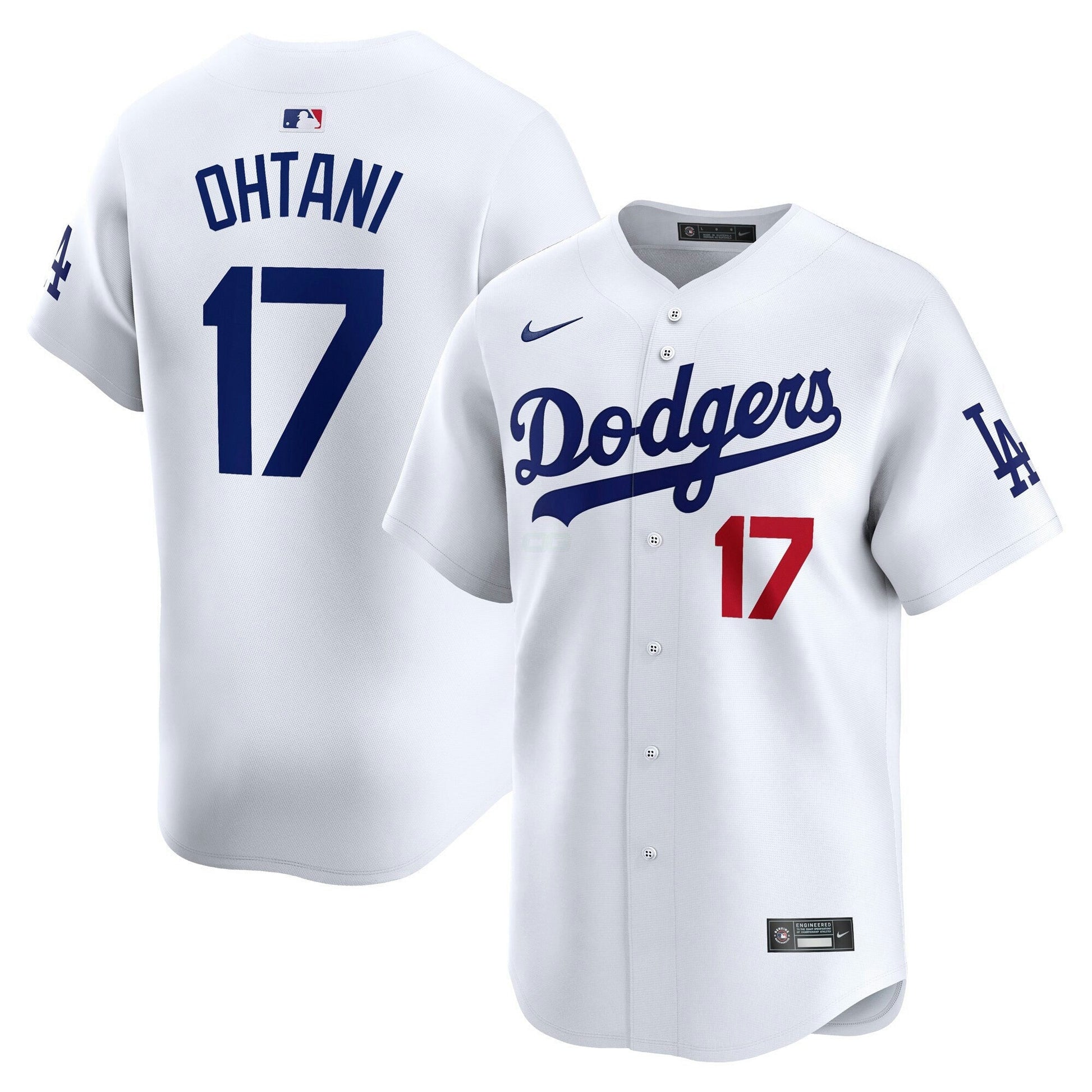 Camisa MLB Shohei Ohtani Los Angeles Home Limited Player Jersey – Branca - Branca