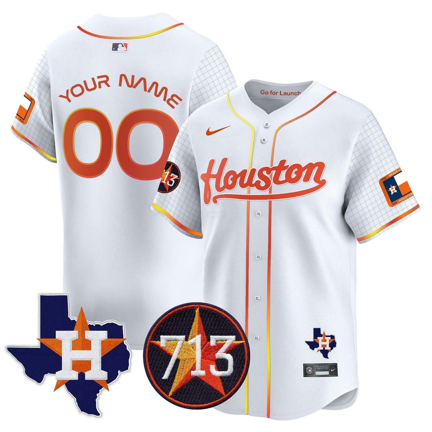Camisa MLB Space City 713 Patch Vapor Premier Limited Jersey