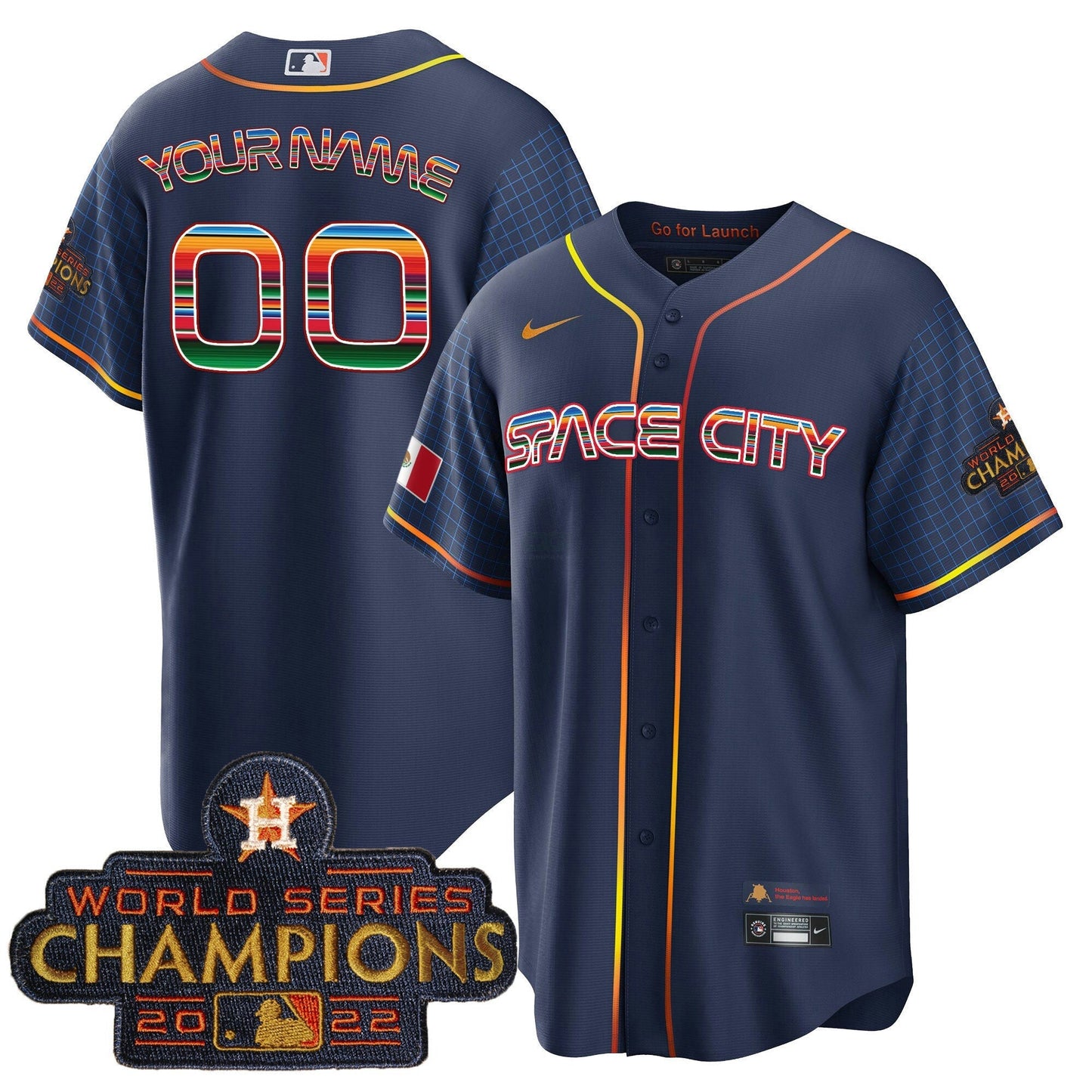 Camisa MLB Space City Mexico Cool Base Jersey