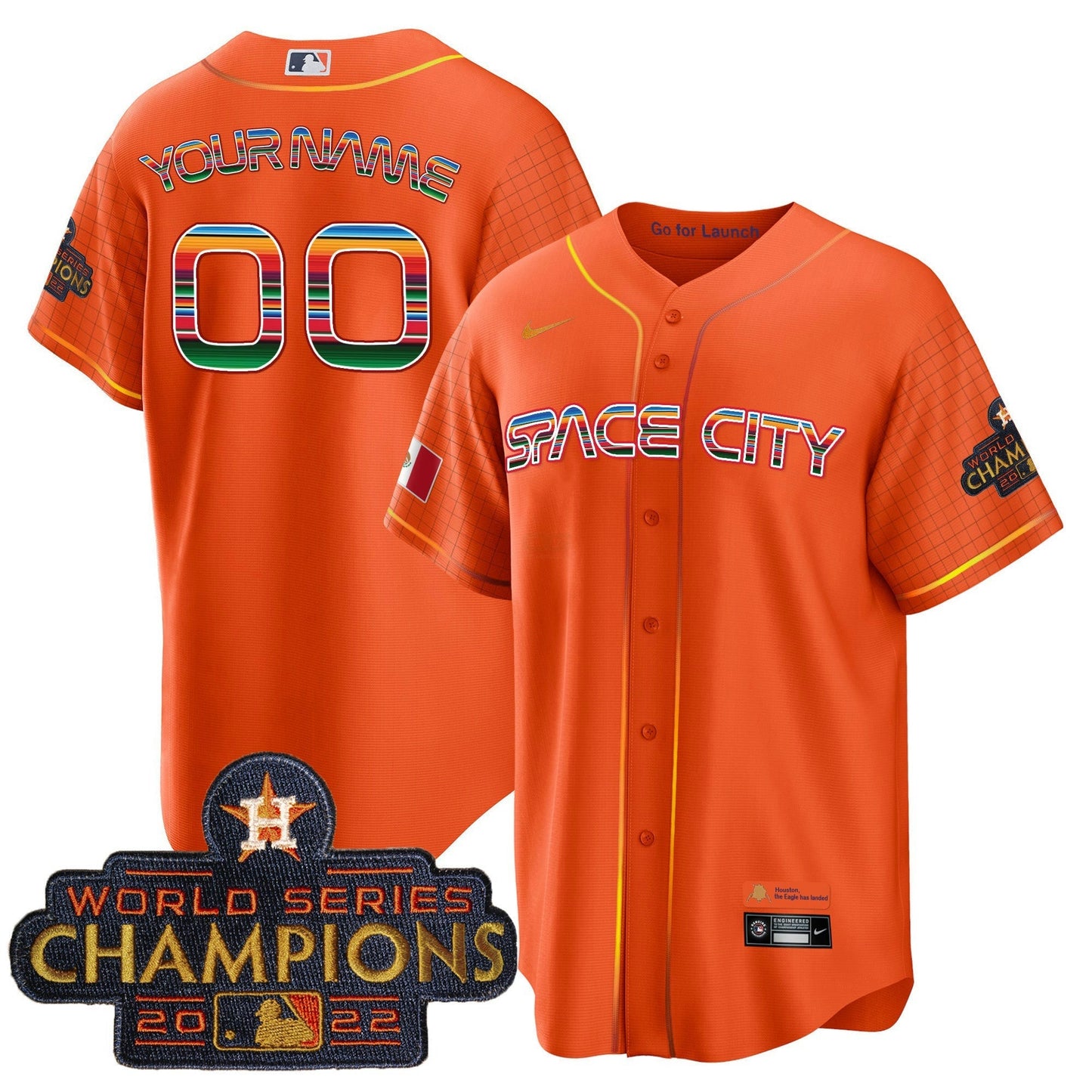 Camisa MLB Space City Mexico Cool Base Jersey