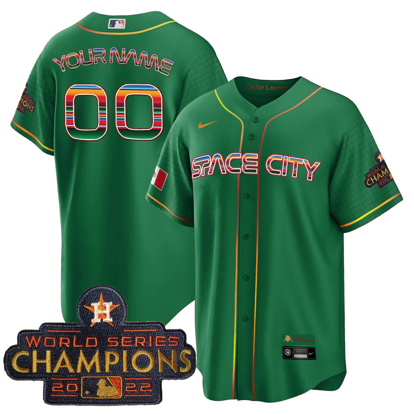 Camisa MLB Space City Mexico Cool Base Jersey
