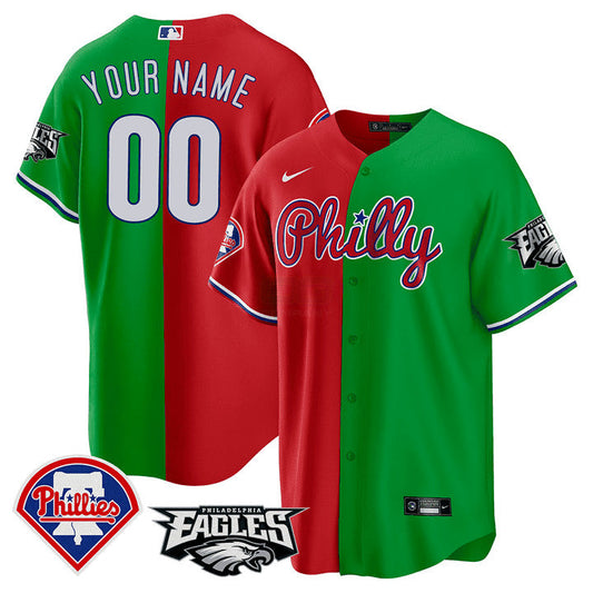 Camisa MLB Split – Eagles Cool Base Jersey - Stripes