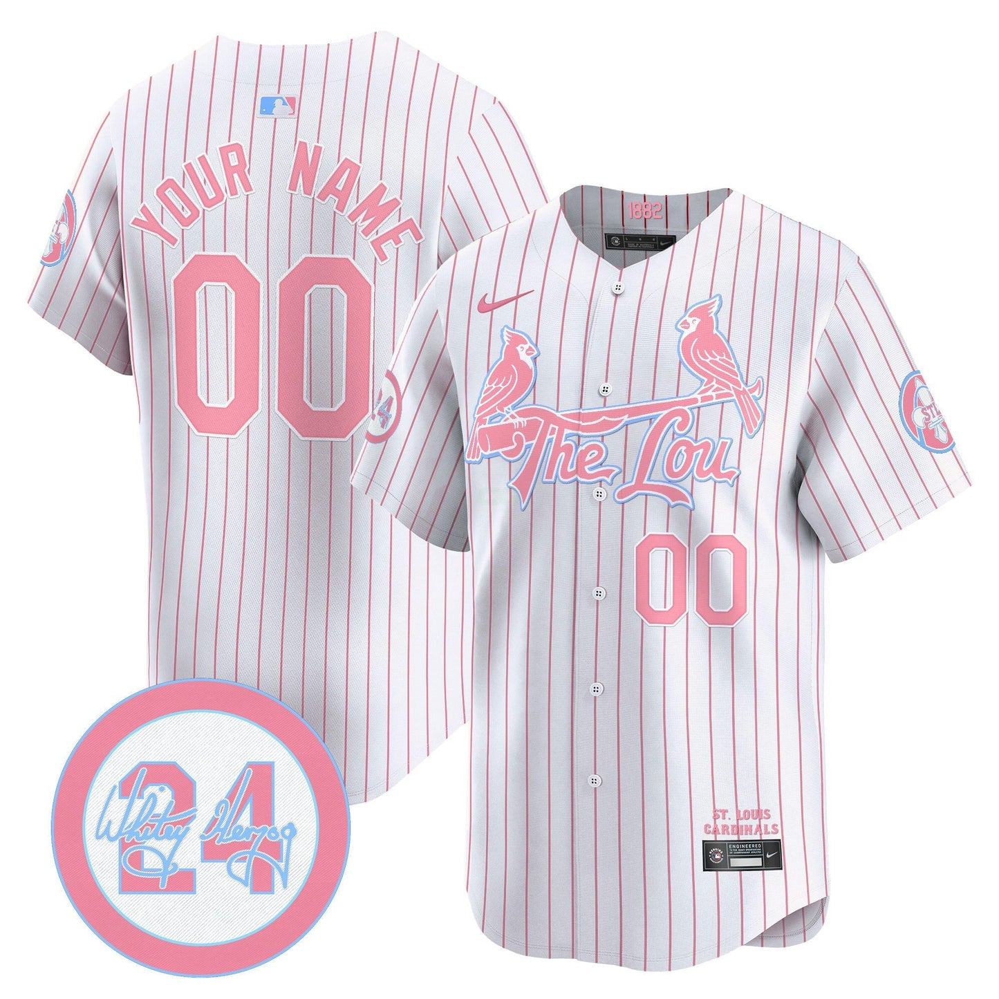 Camisa MLB St. Louis Bubblegum Pink Vapor Premier Limited Jersey
