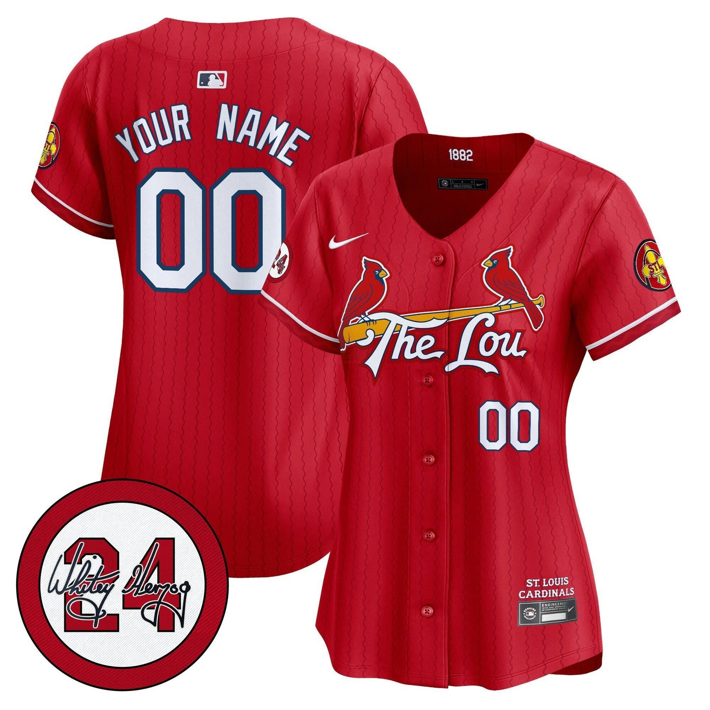Camisa MLB St. Louis City Connect Whitey Herzog Patch Vapor Premier Limited Jersey