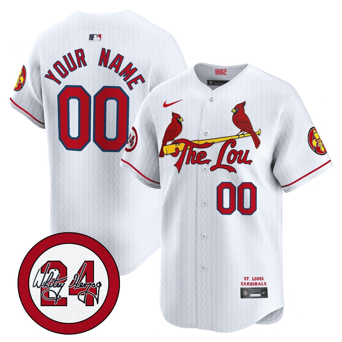 Camisa MLB St. Louis City Connect Whitey Herzog Patch Vapor Premier Limited Jersey
