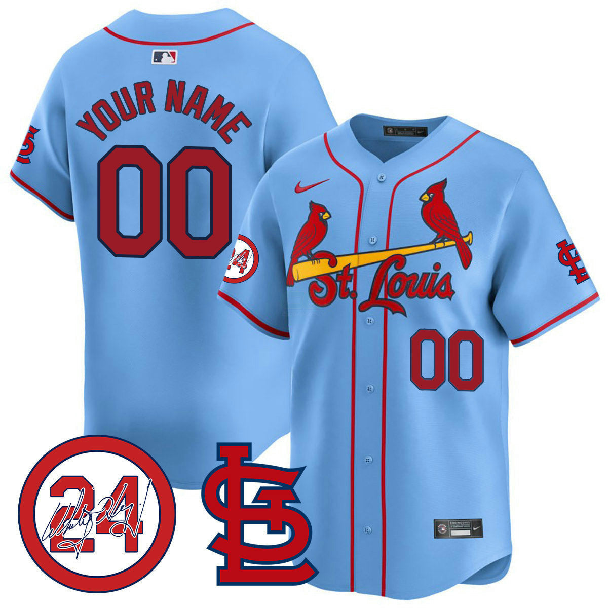 Camisa MLB St. Louis Memorial Vapor Premier Limited Jersey