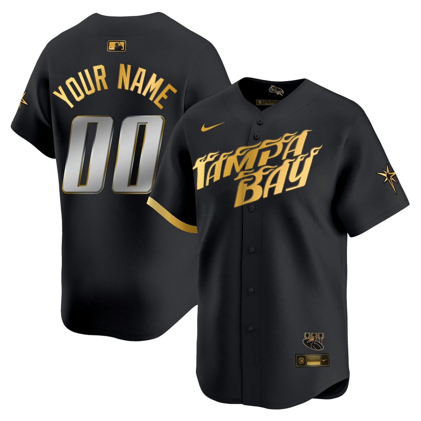 Camisa MLB Tampa Bay 2024 City Connect Vapor Premier Limited Jersey – Grafite