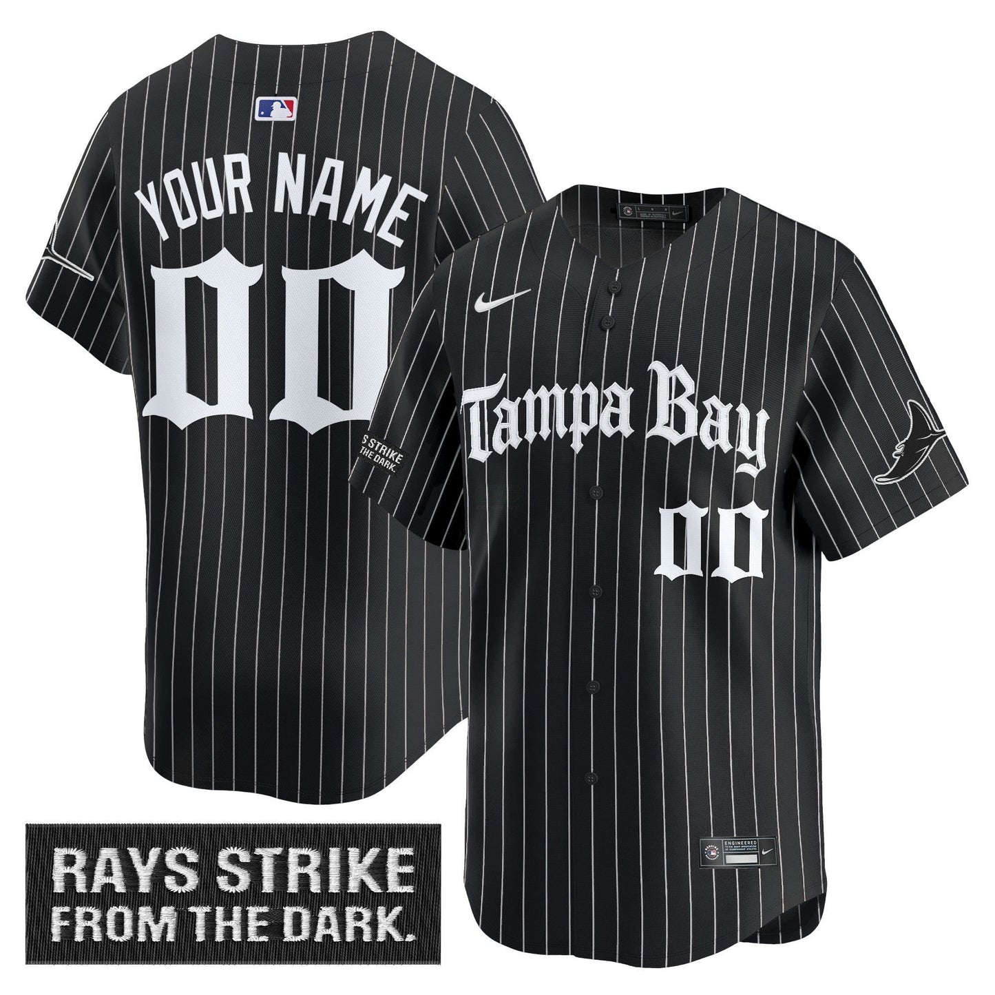 Camisa MLB Tampa Bay ‘Gothic Deepwater Edition’ Vapor Premier Limited Jersey