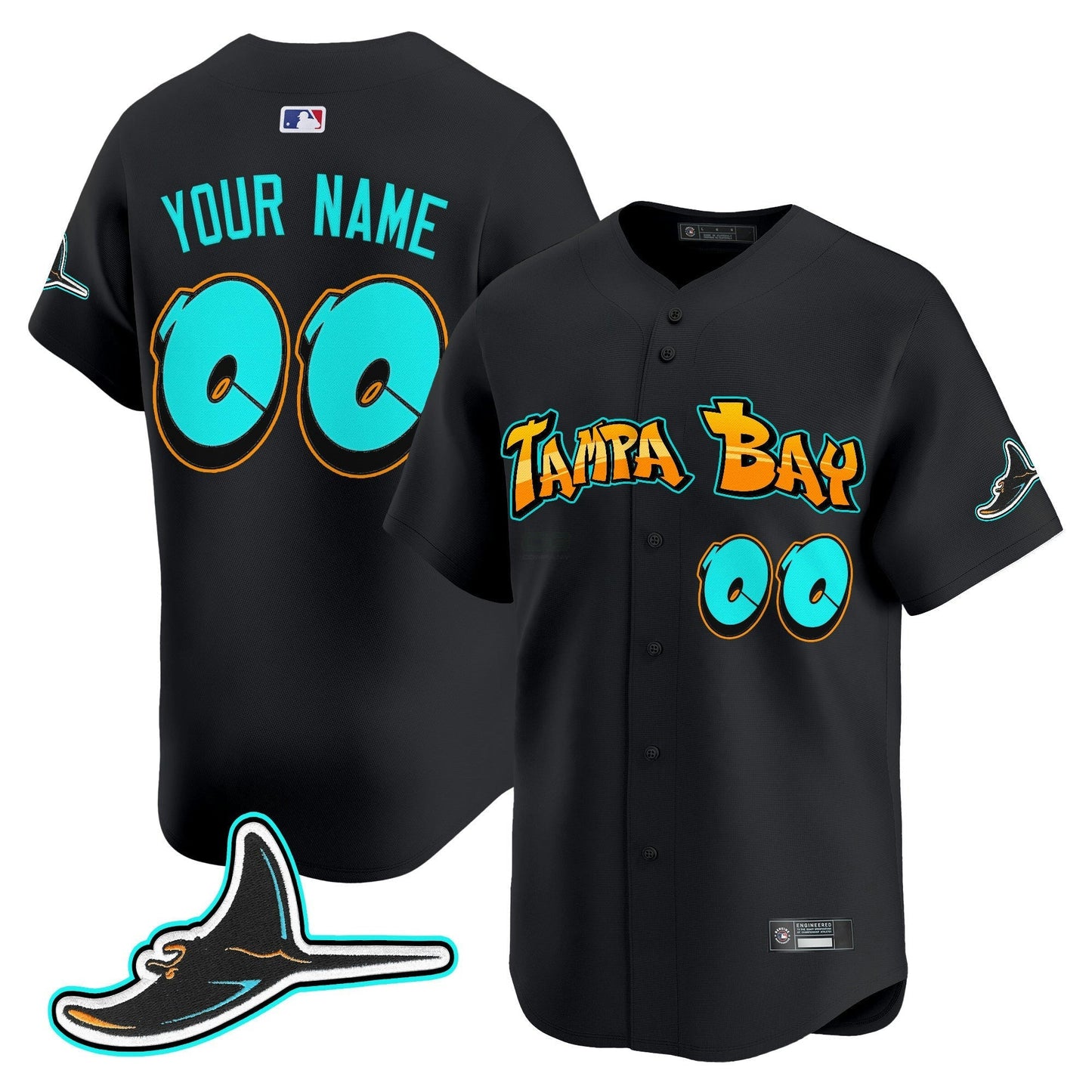 Camisa MLB Tampa Bay ‘Graffiti Gulfside Edition’ Vapor Premier Limited Jersey