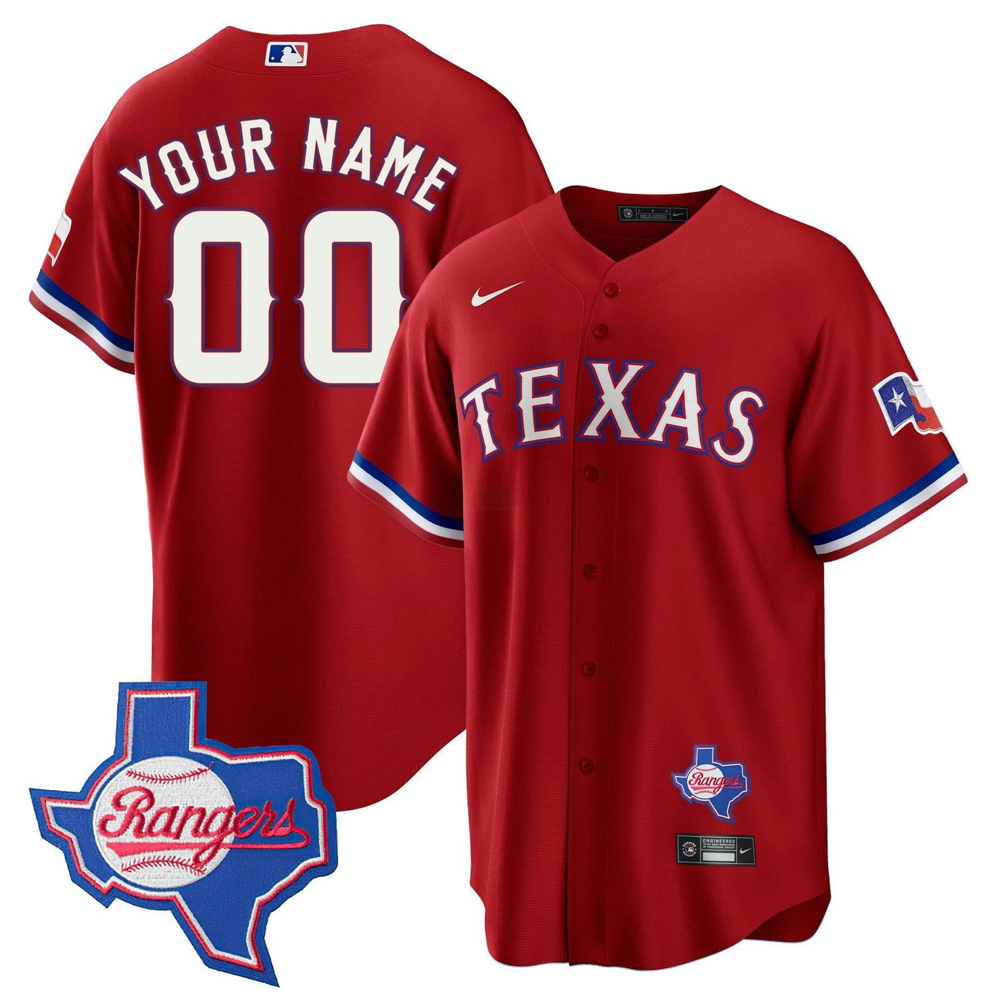 Camisa MLB Texas 2023 Cool Base Jersey – Texas Patch