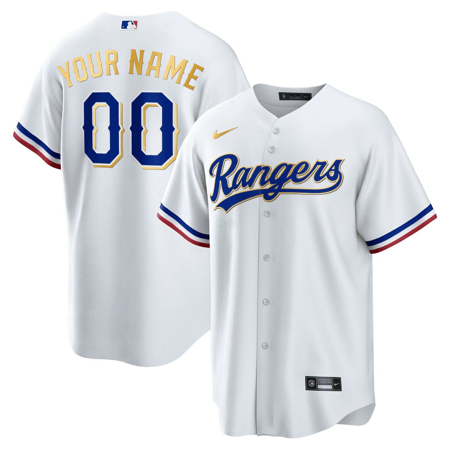 Camisa MLB Texas 2023 Dourada Trim Jersey