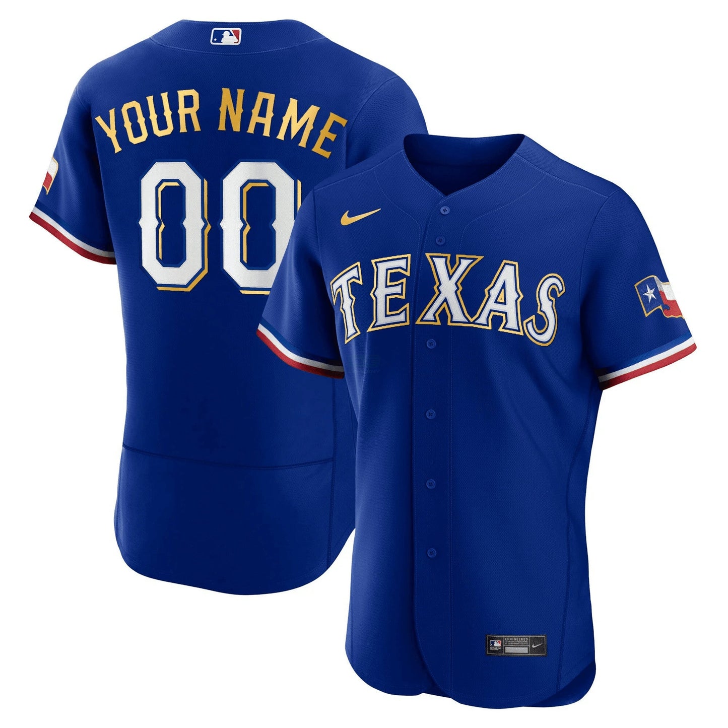 Camisa MLB Texas 2023 Dourada Trim Jersey