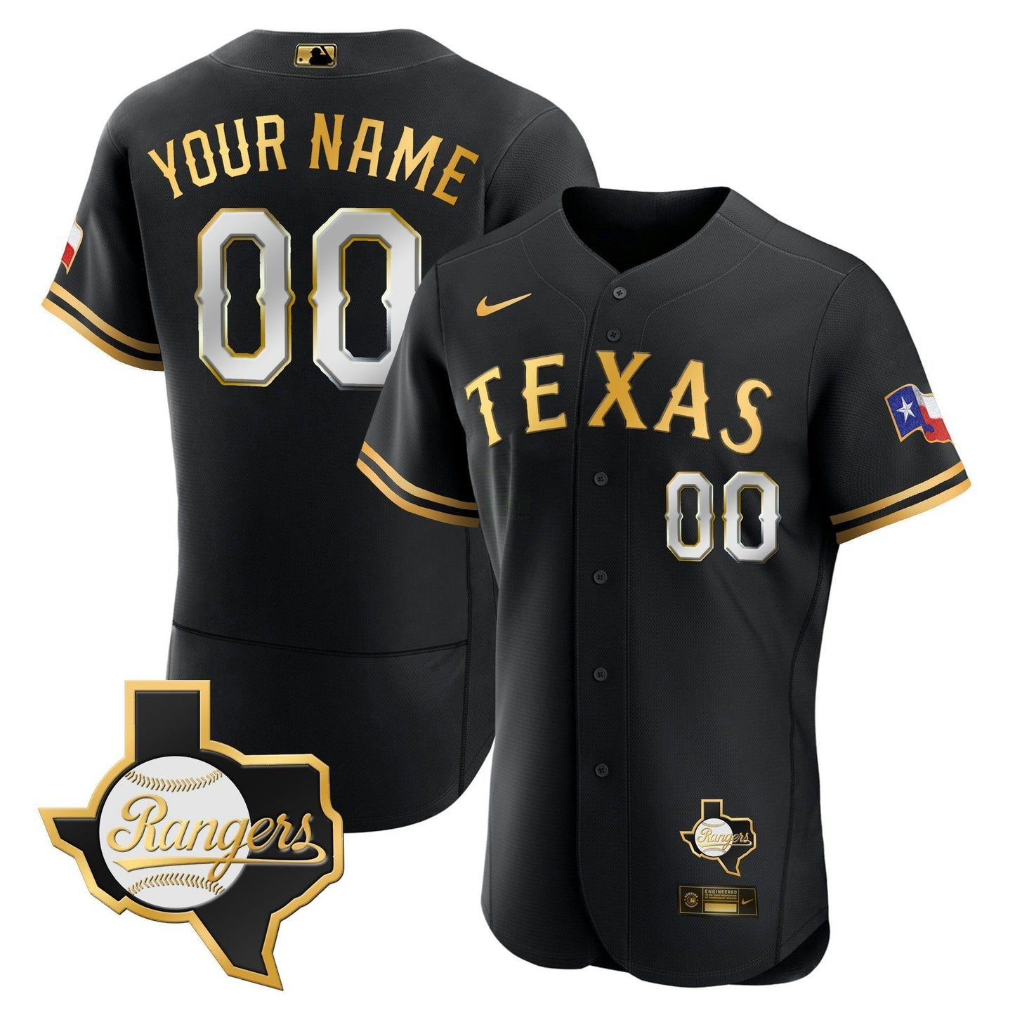 Camisa MLB Texas 2023 Flex Base Jersey – Texas Patch