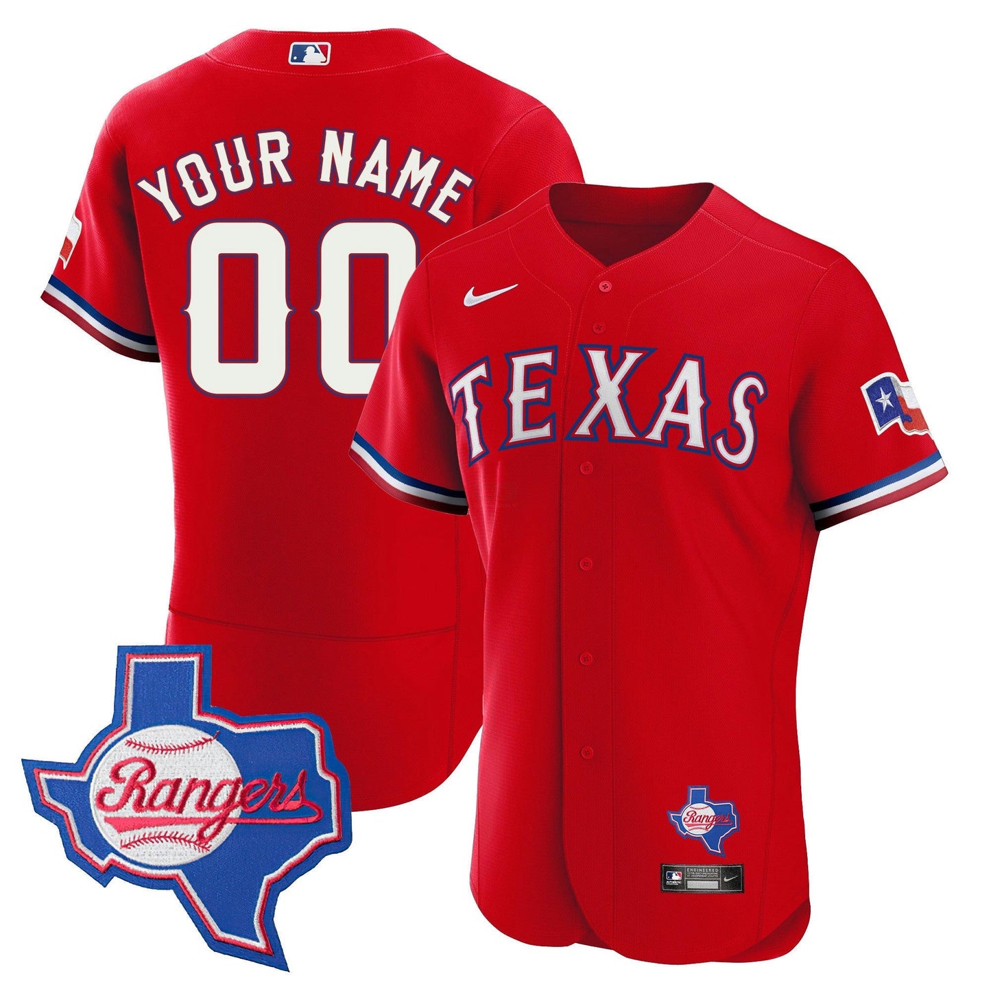 Camisa MLB Texas 2023 Flex Base Jersey – Texas Patch