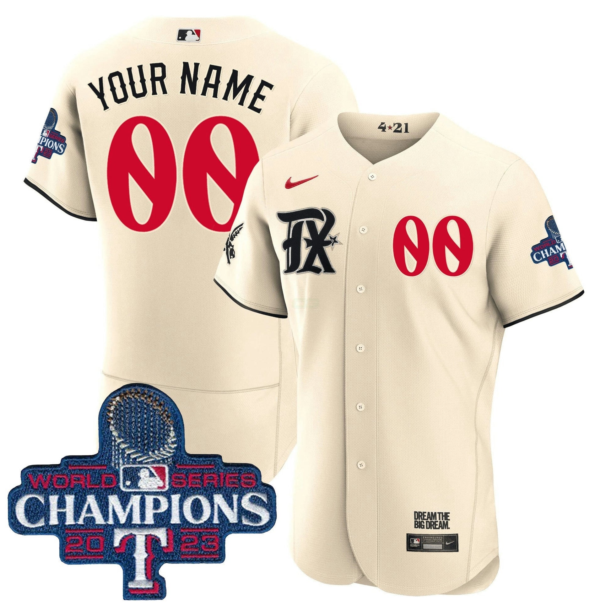 Camisa MLB Texas 2023 World Series Champions City Connect Jersey - City Connect