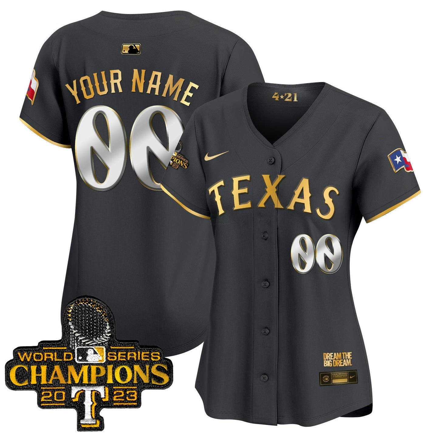 Camisa MLB Texas 2023 World Series Champions City Connect Vapor Premier Limited Jersey