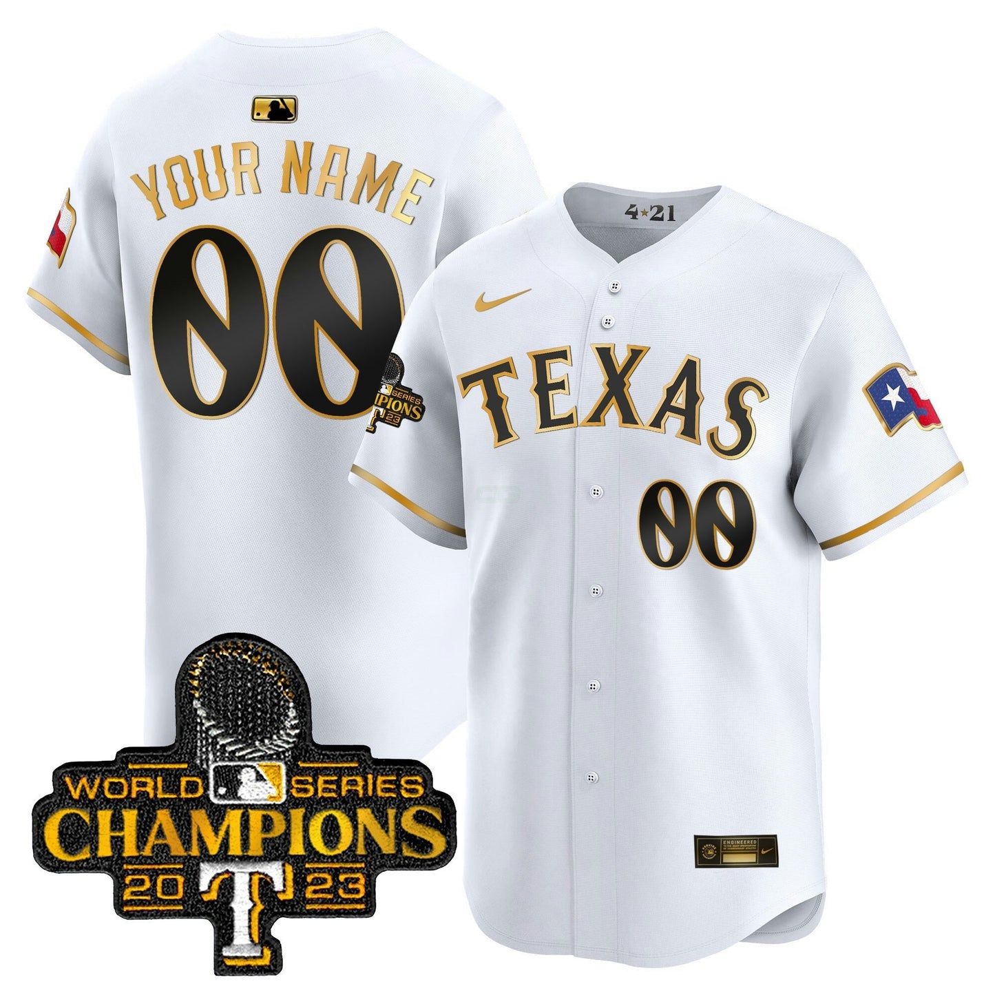 Camisa MLB Texas 2023 World Series Champions City Connect Vapor Premier Limited Jersey