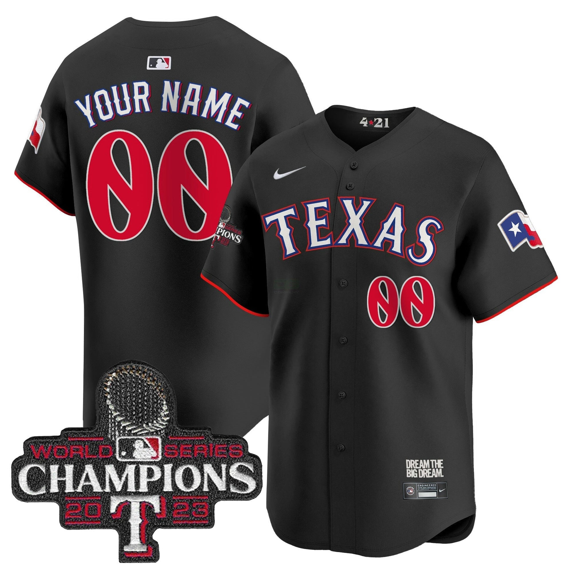 Camisa MLB Texas 2023 World Series Champions City Connect Vapor Premier Limited Jersey