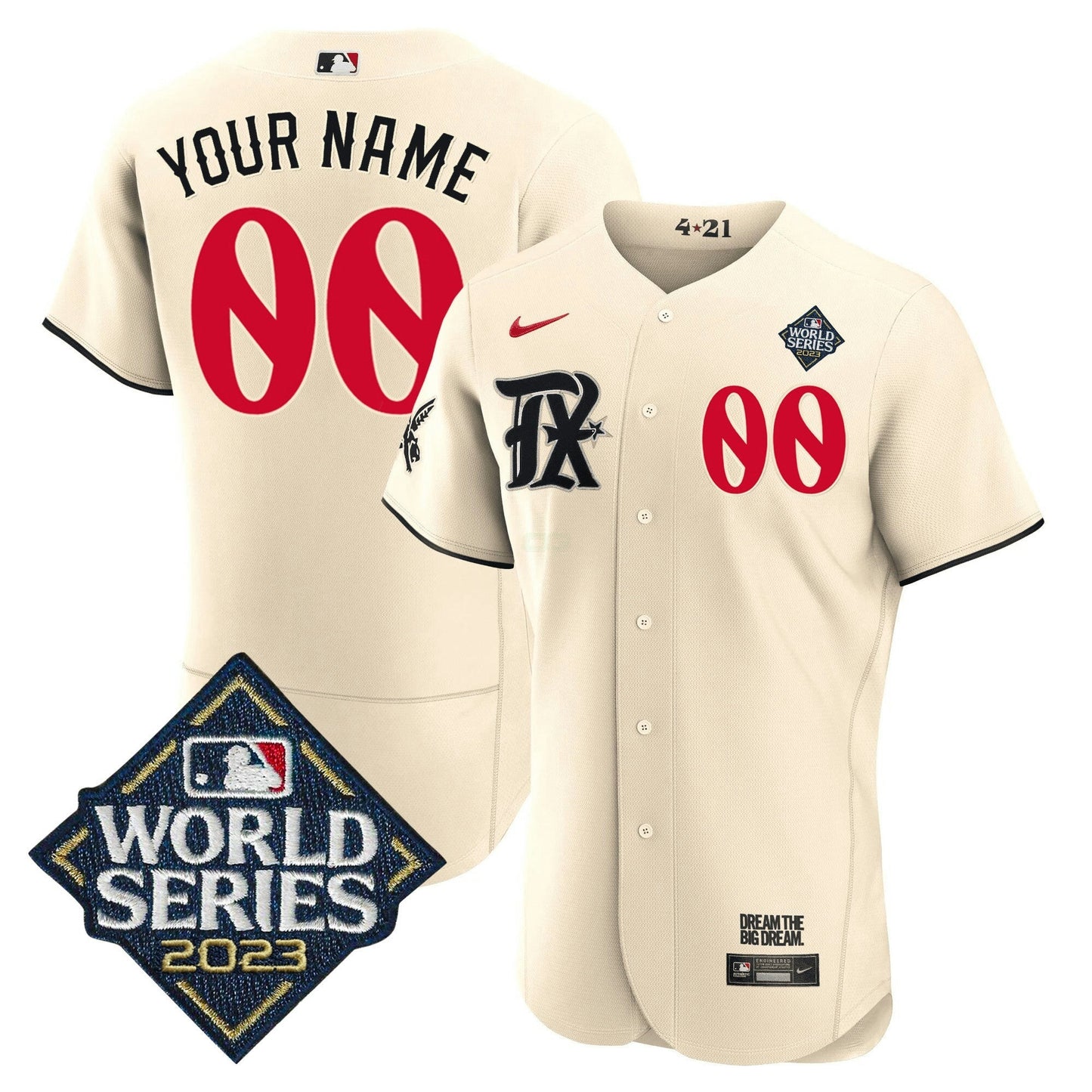 Camisa MLB Texas 2023 World Series City Connect Flex Base Jersey