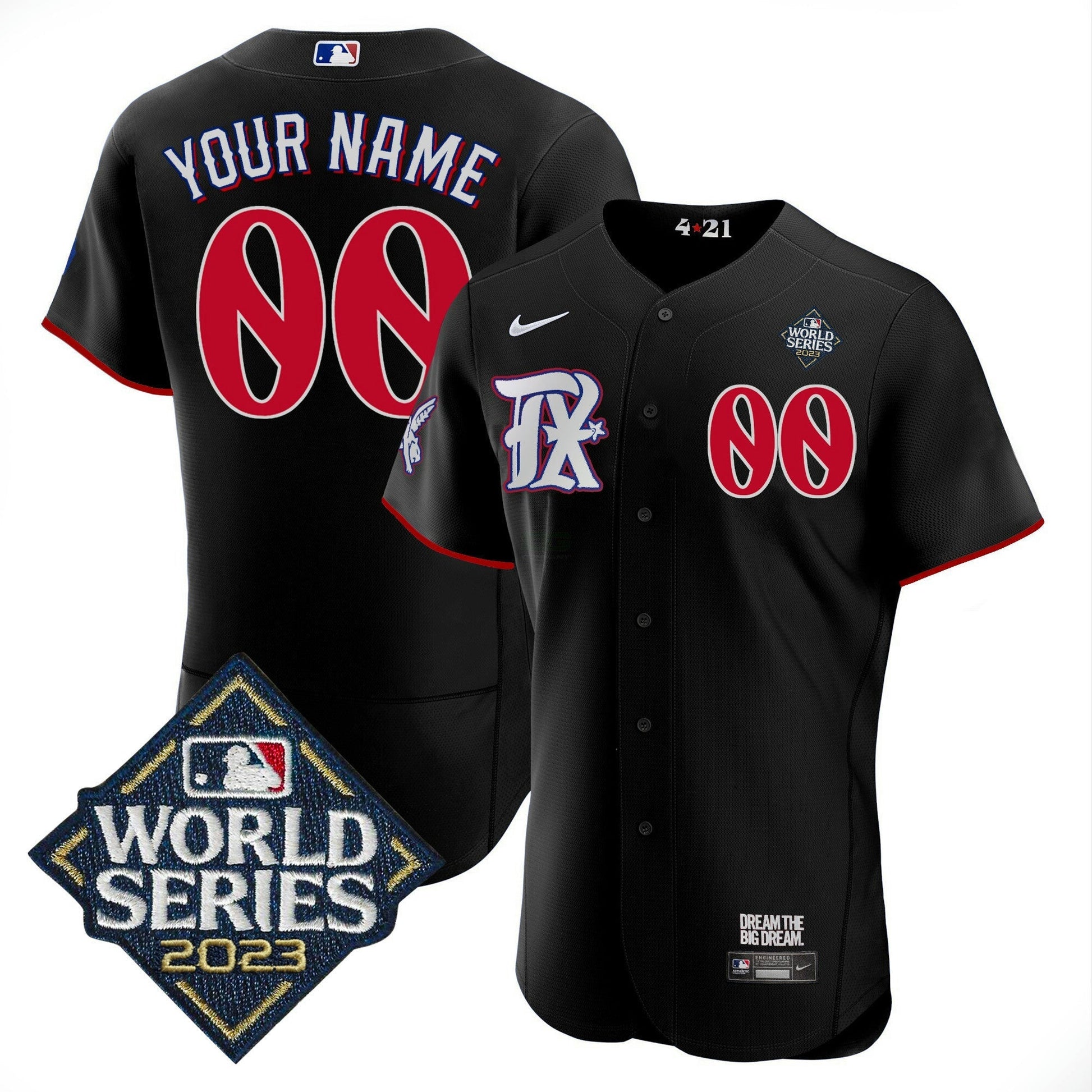 Camisa MLB Texas 2023 World Series City Connect Flex Base Jersey