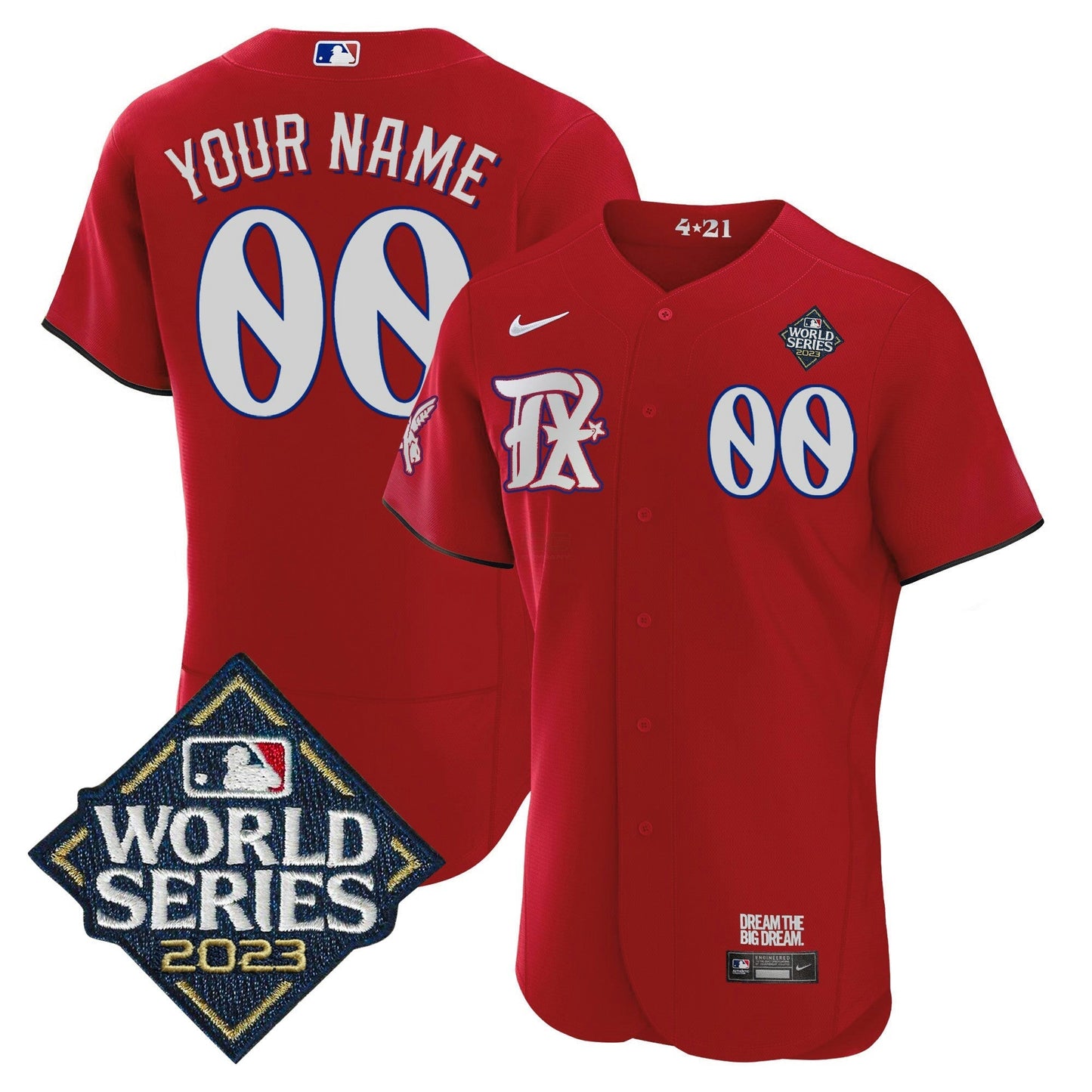 Camisa MLB Texas 2023 World Series City Connect Flex Base Jersey