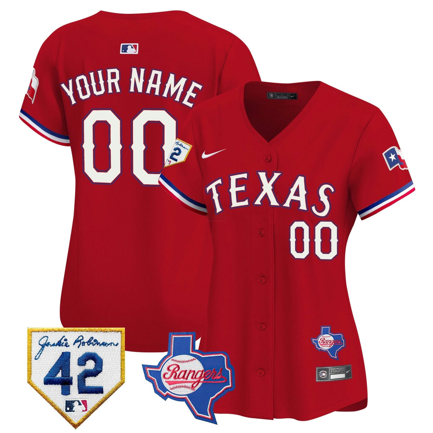 Camisa MLB Texas 2024 Jackie Robinson Patch Vapor Premier Limited Jersey
