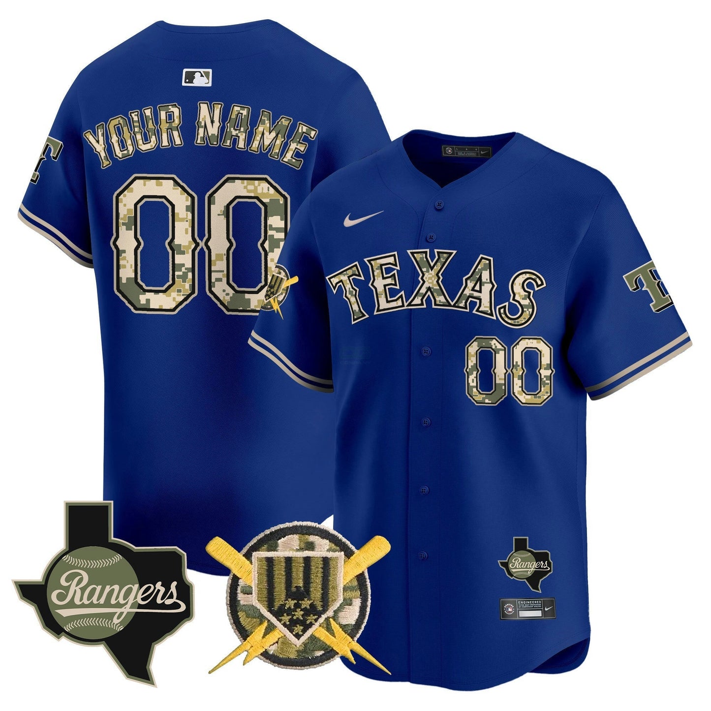Camisa MLB Texas Armed Forces Day Vapor Premier Limited Jersey