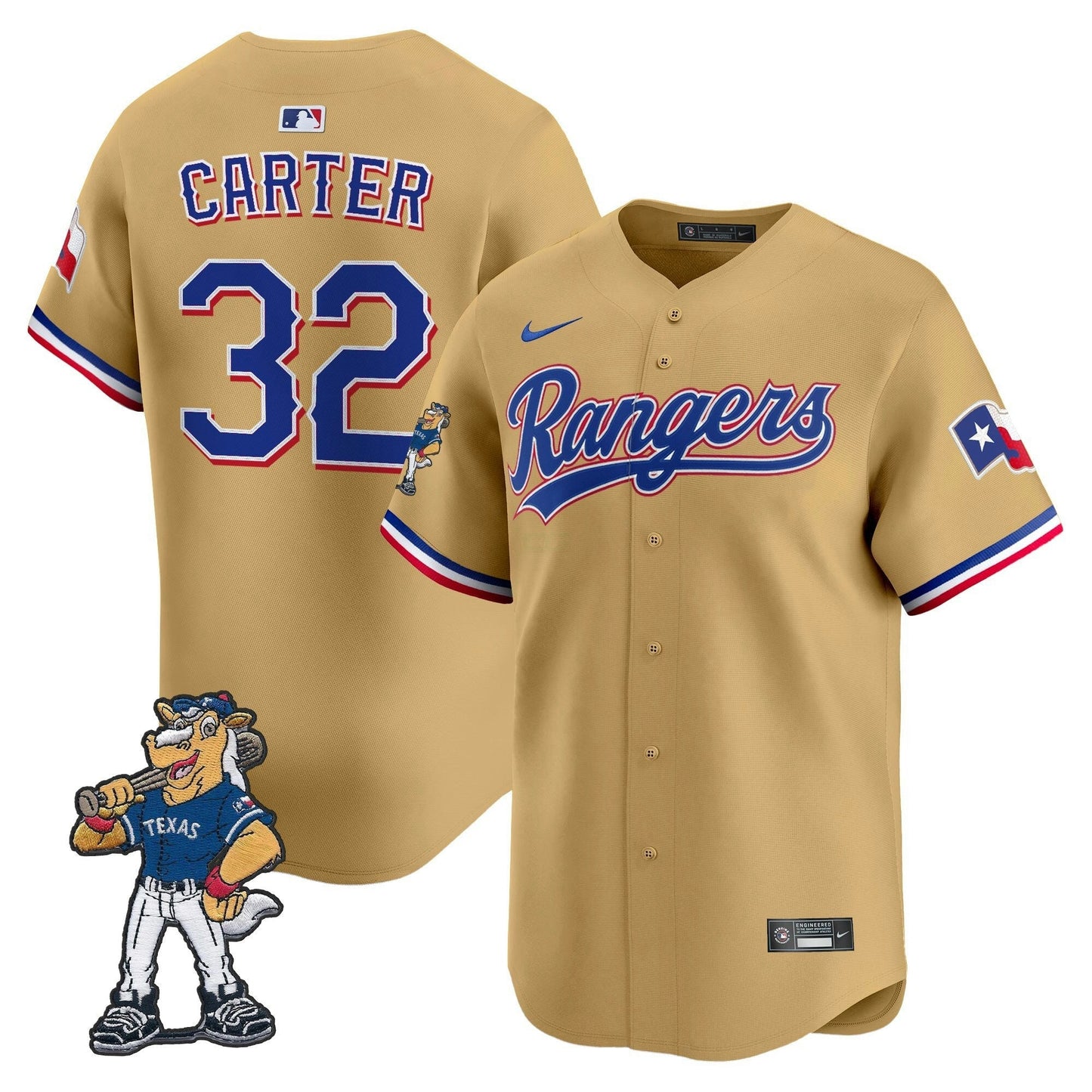 Camisa MLB Texas – Captain Patch Vapor Premier Limited Jersey