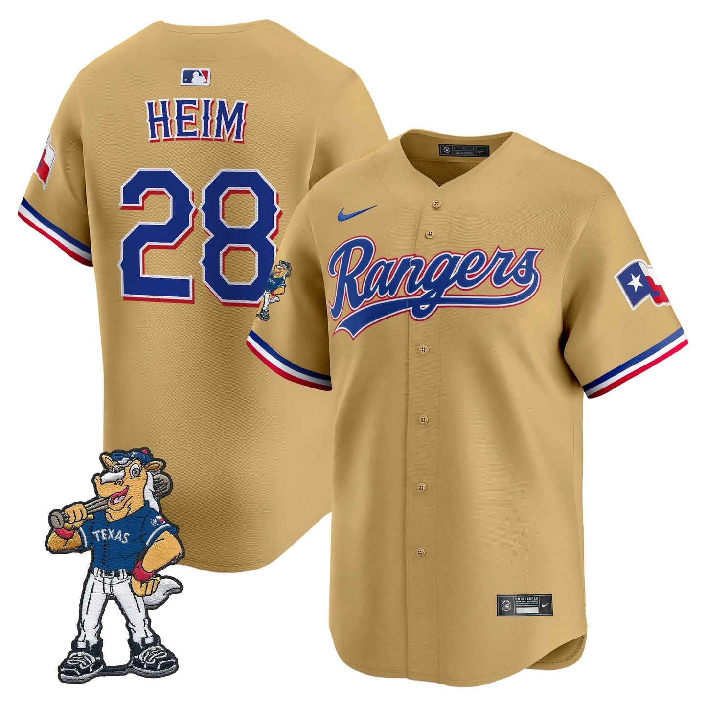 Camisa MLB Texas – Captain Patch Vapor Premier Limited Jersey
