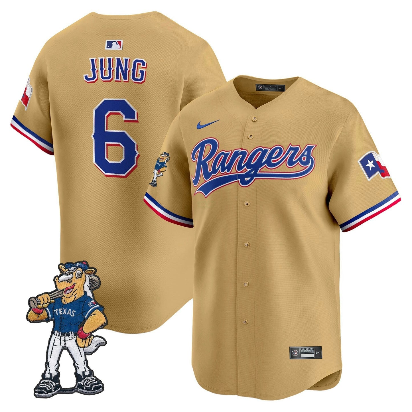 Camisa MLB Texas – Captain Patch Vapor Premier Limited Jersey