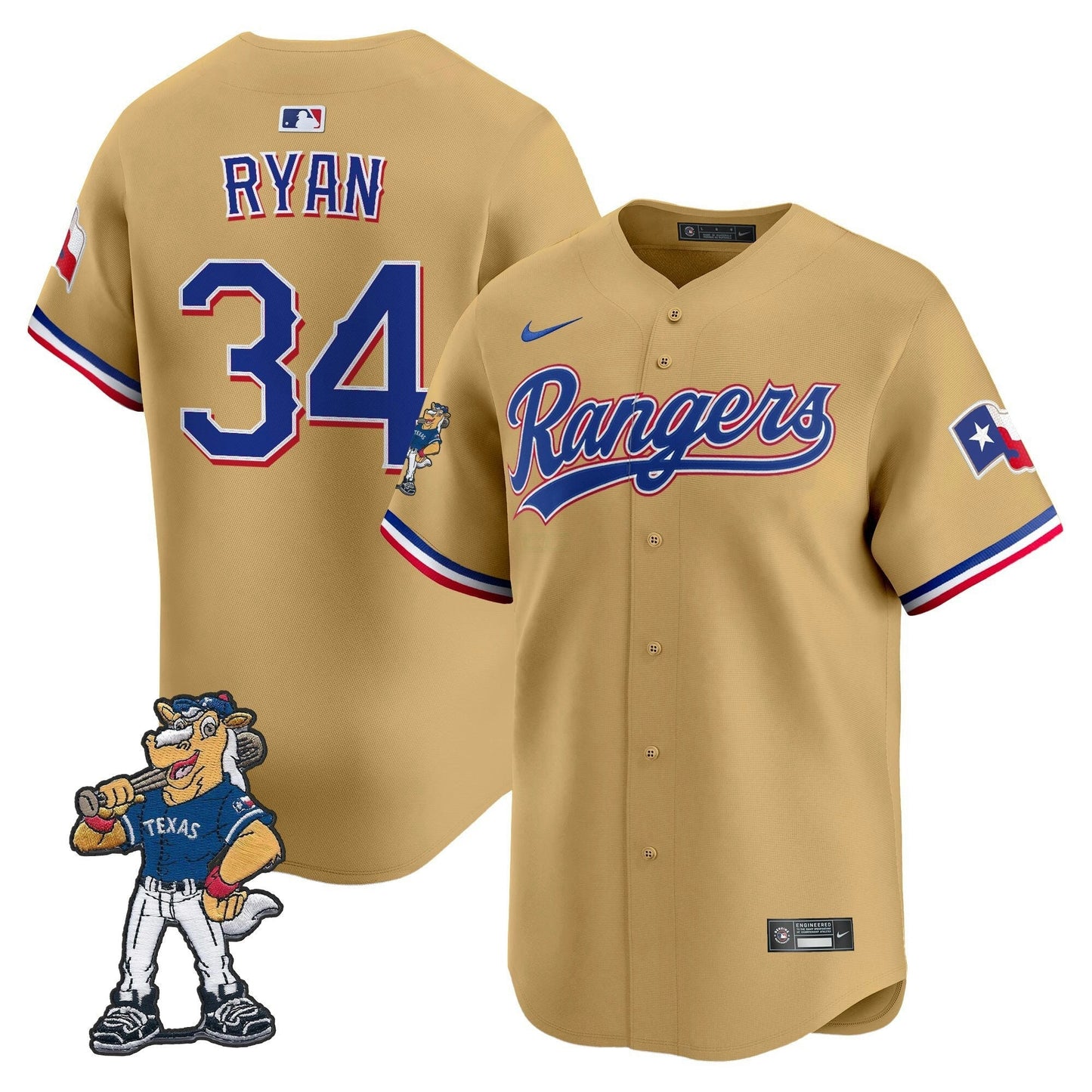 Camisa MLB Texas – Captain Patch Vapor Premier Limited Jersey