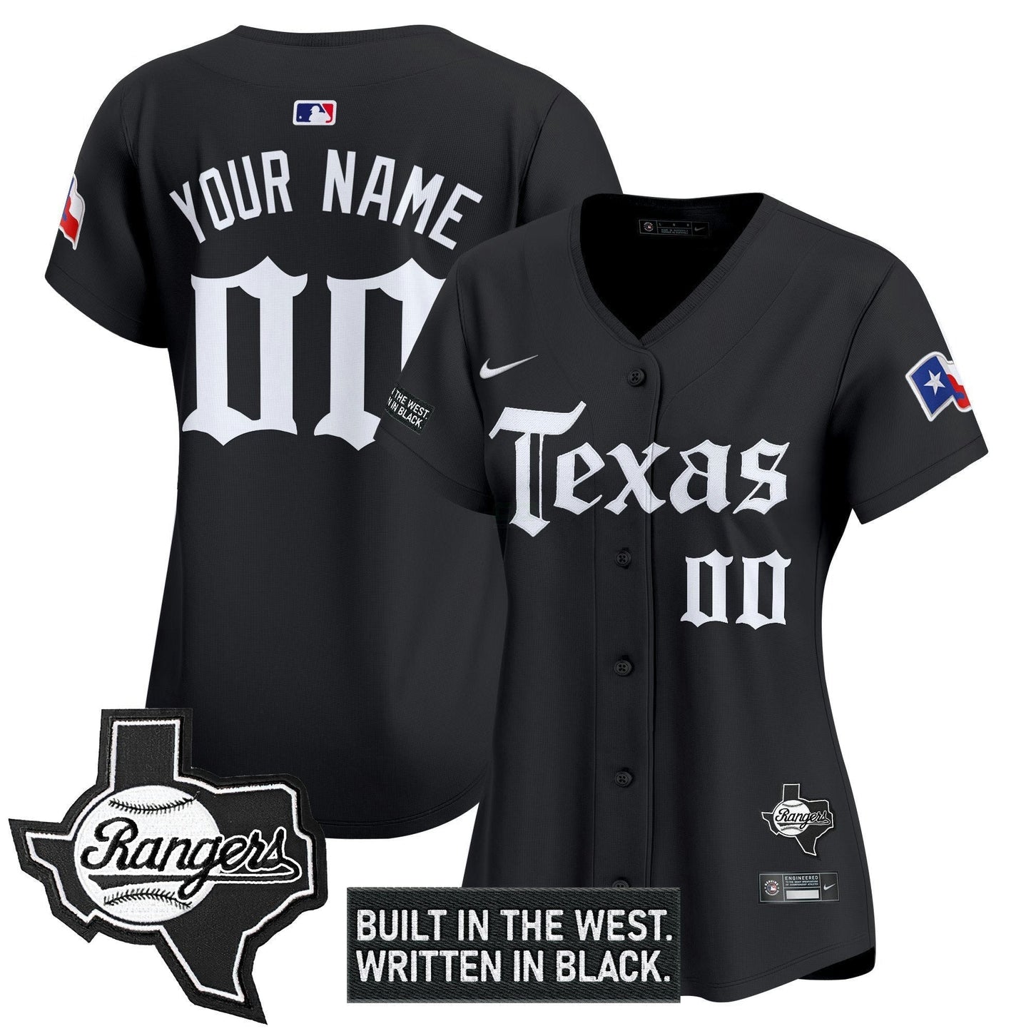 Camisa MLB Texas ‘Gothic Frontier Edition’ Vapor Premier Limited Jersey