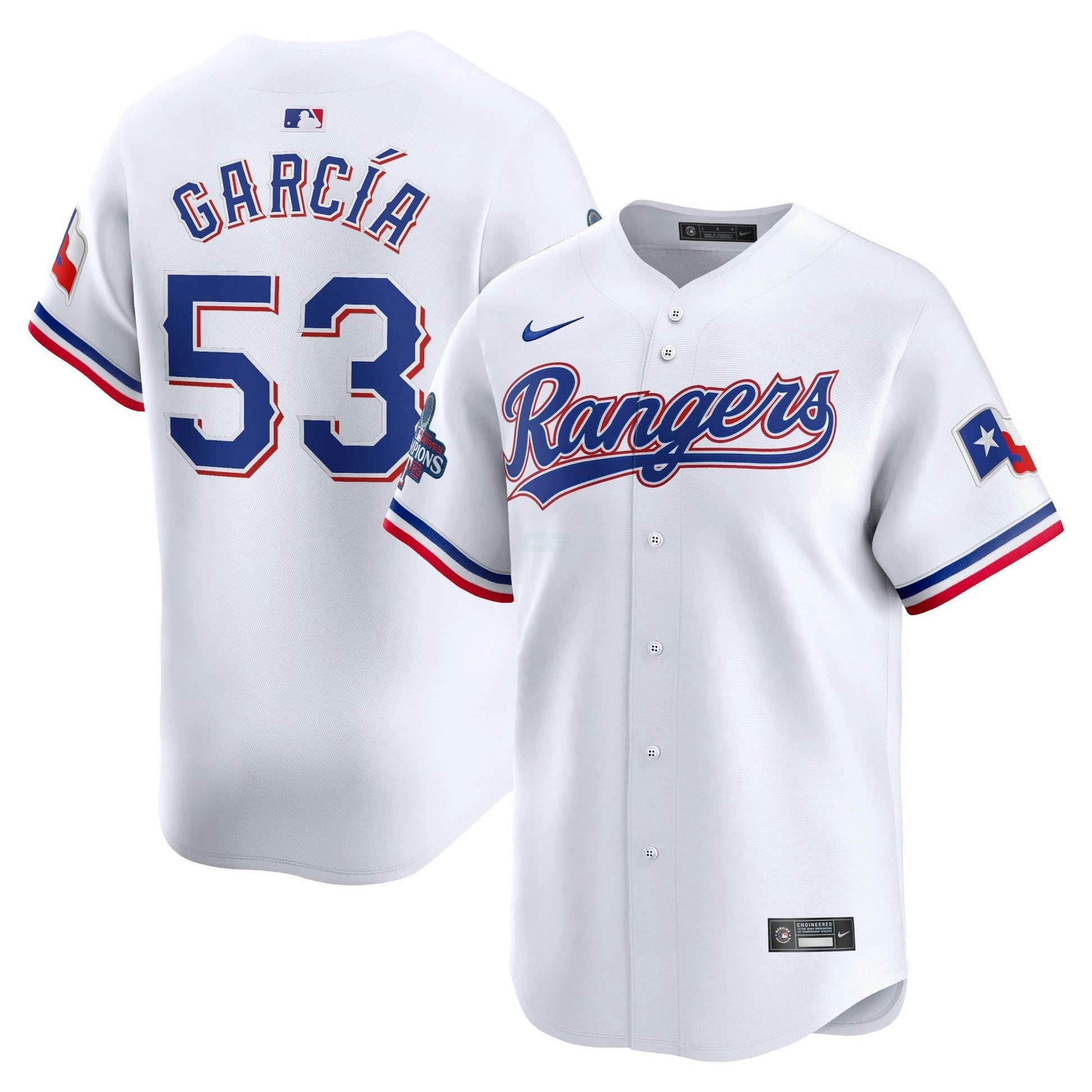 Camisa MLB Texas Home 2023 World Series Champions Limited Jersey – Branca