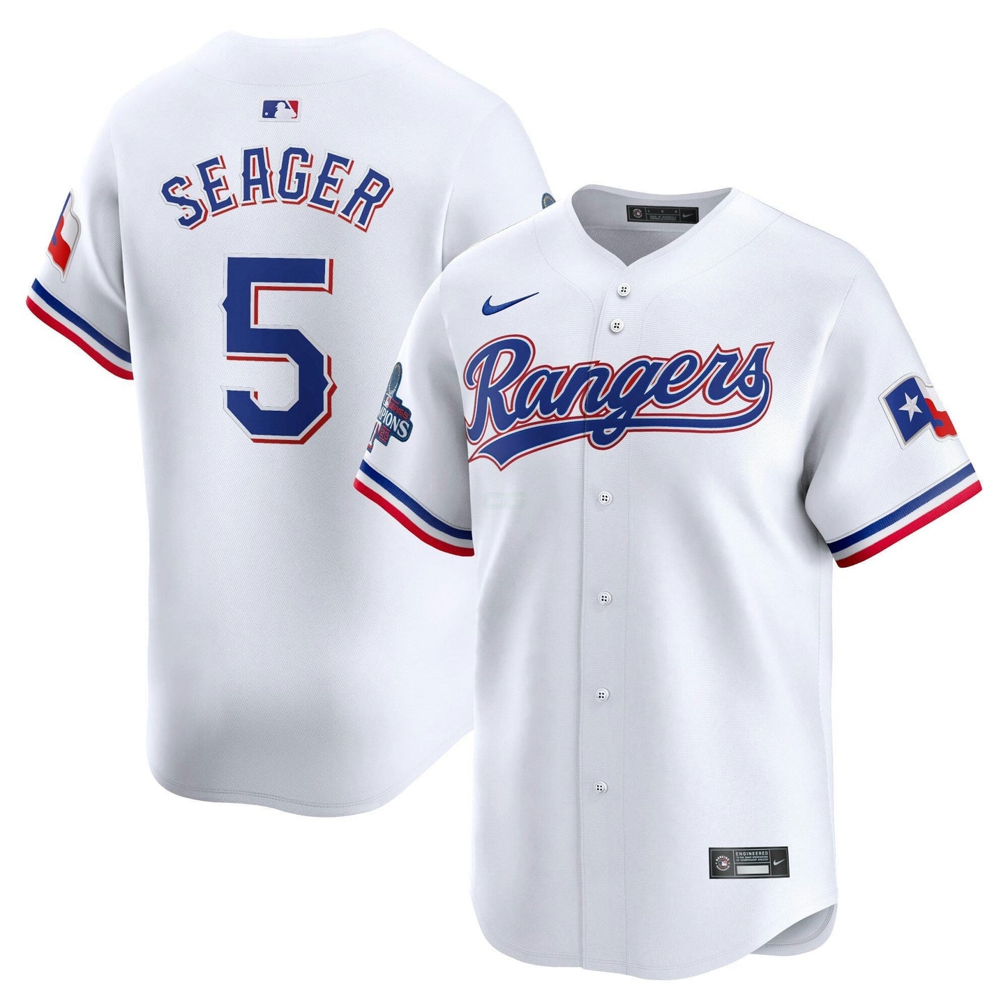 Camisa MLB Texas Home 2023 World Series Champions Limited Jersey – Branca