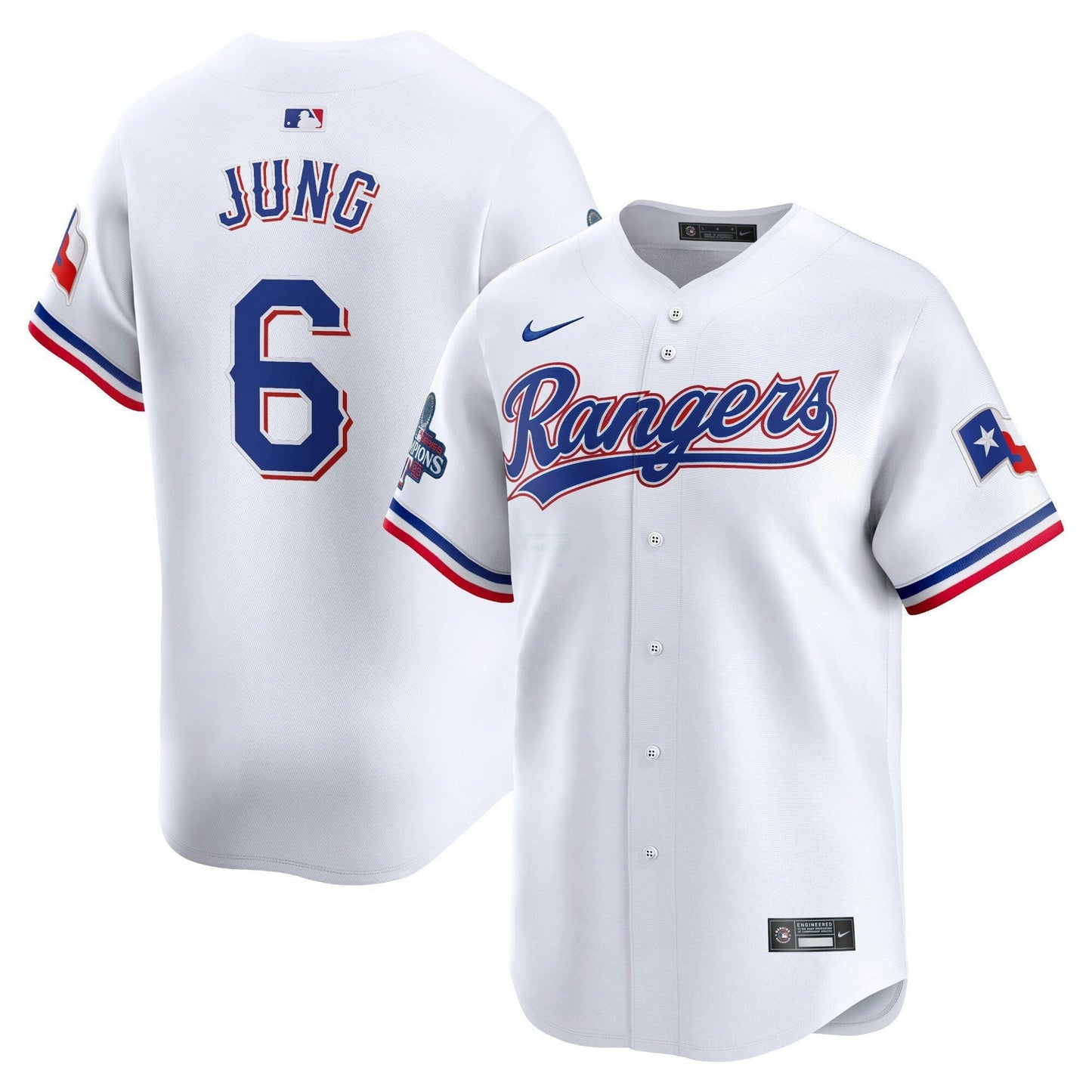 Camisa MLB Texas Home 2023 World Series Champions Limited Jersey – Branca