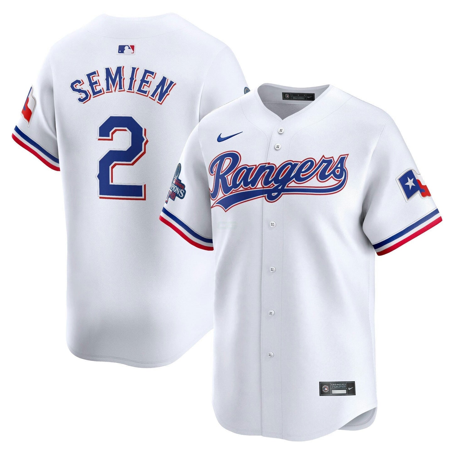 Camisa MLB Texas Home 2023 World Series Champions Limited Jersey – Branca
