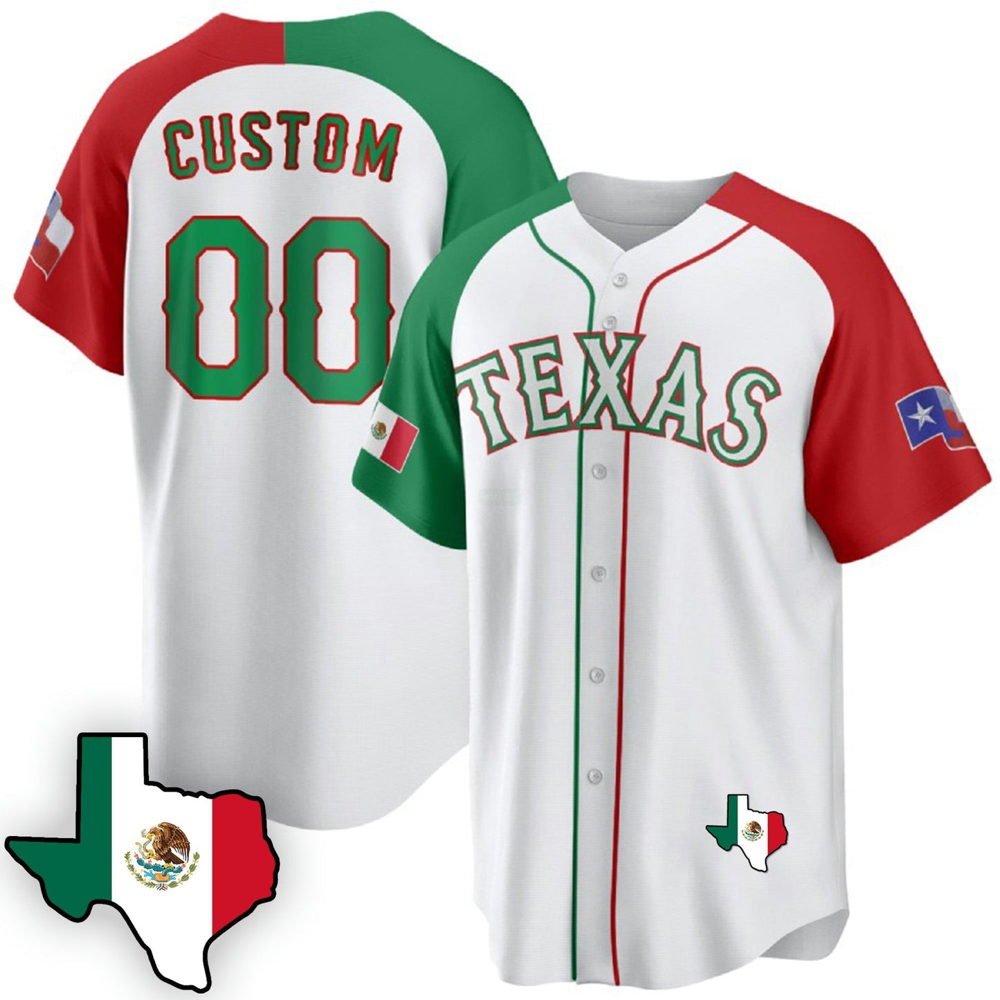 Camisa MLB Texas Mexican Cool Base Jersey V3