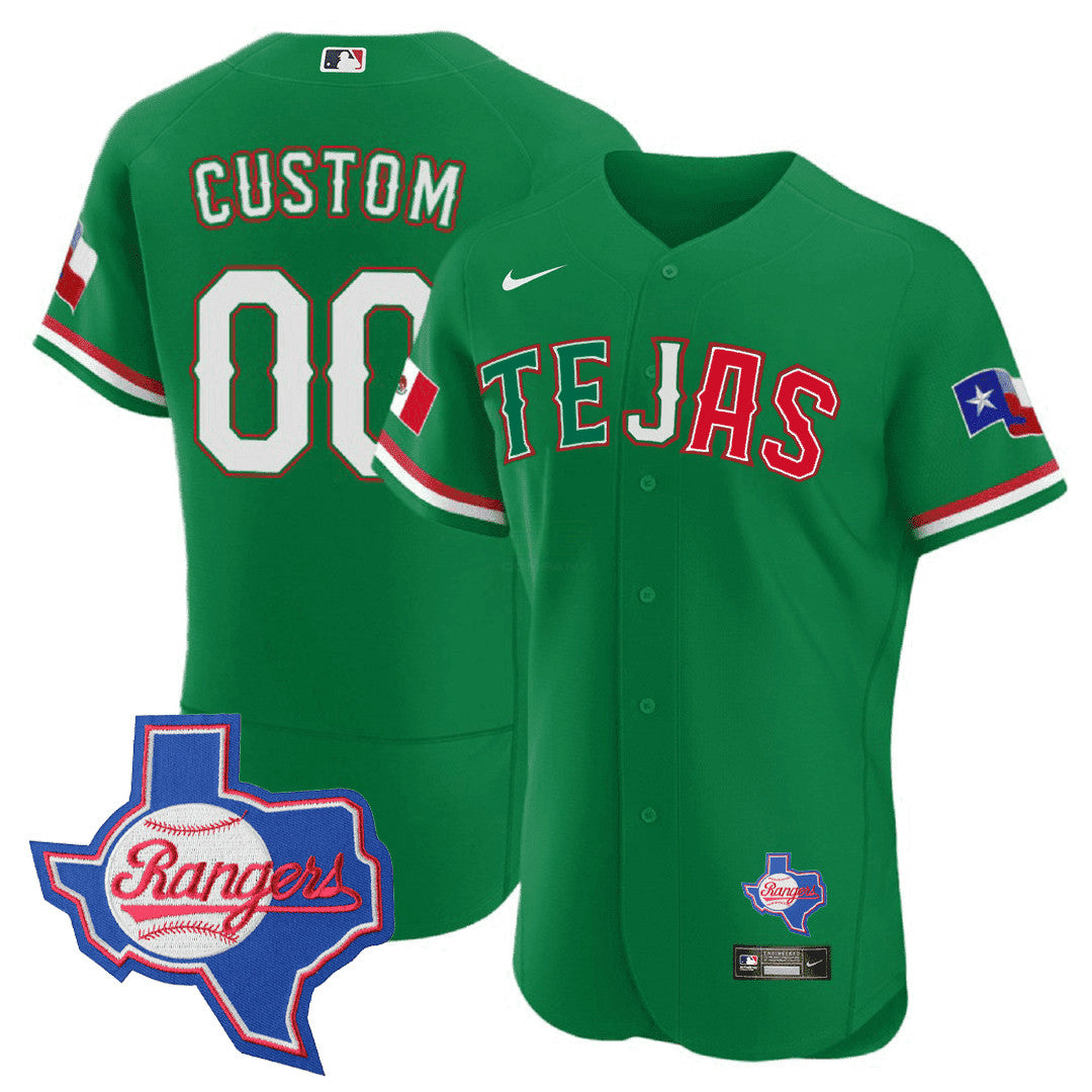Camisa MLB Texas Special Mexico Texas State Patch Jersey