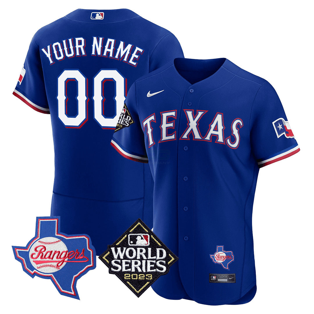 Camisa MLB Texas Texas State & 2023 World Series Patch Jersey