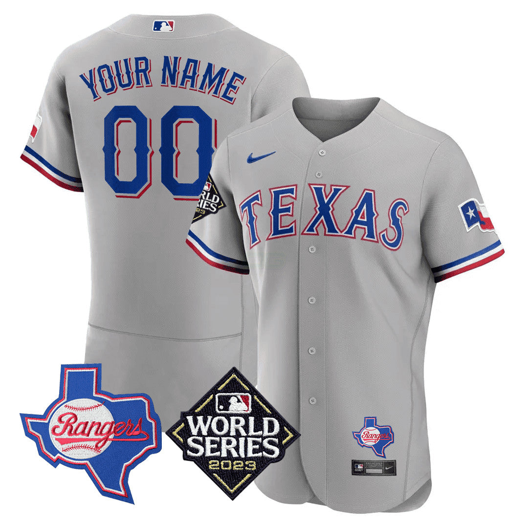 Camisa MLB Texas Texas State & 2023 World Series Patch Jersey