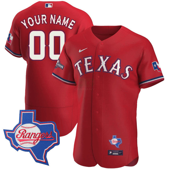 Camisa MLB Texas Texas State Patch Jersey