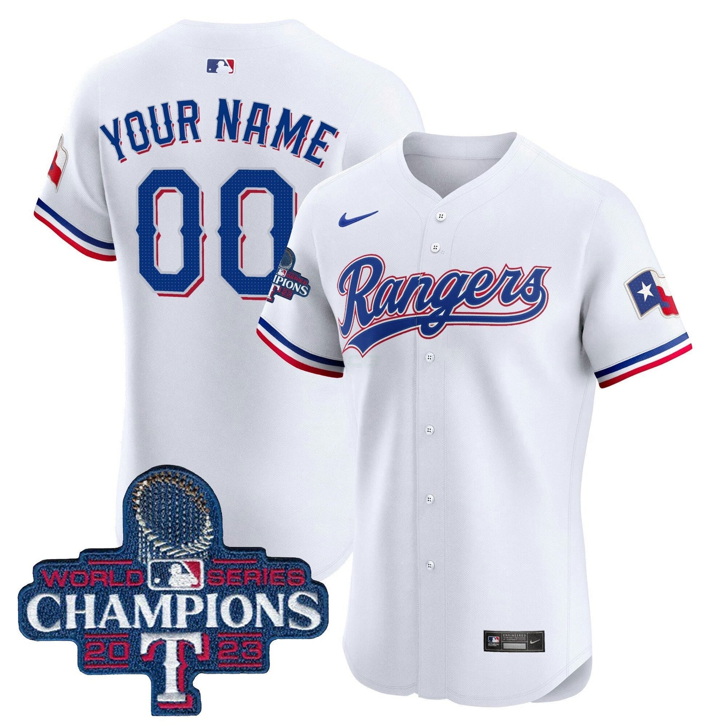 Camisa MLB Texas World Series Champions Vapor Premier Elite Jersey