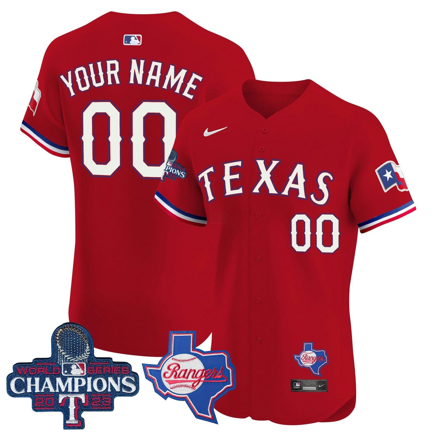 Camisa MLB Texas World Series Champions Vapor Premier Elite Jersey V2