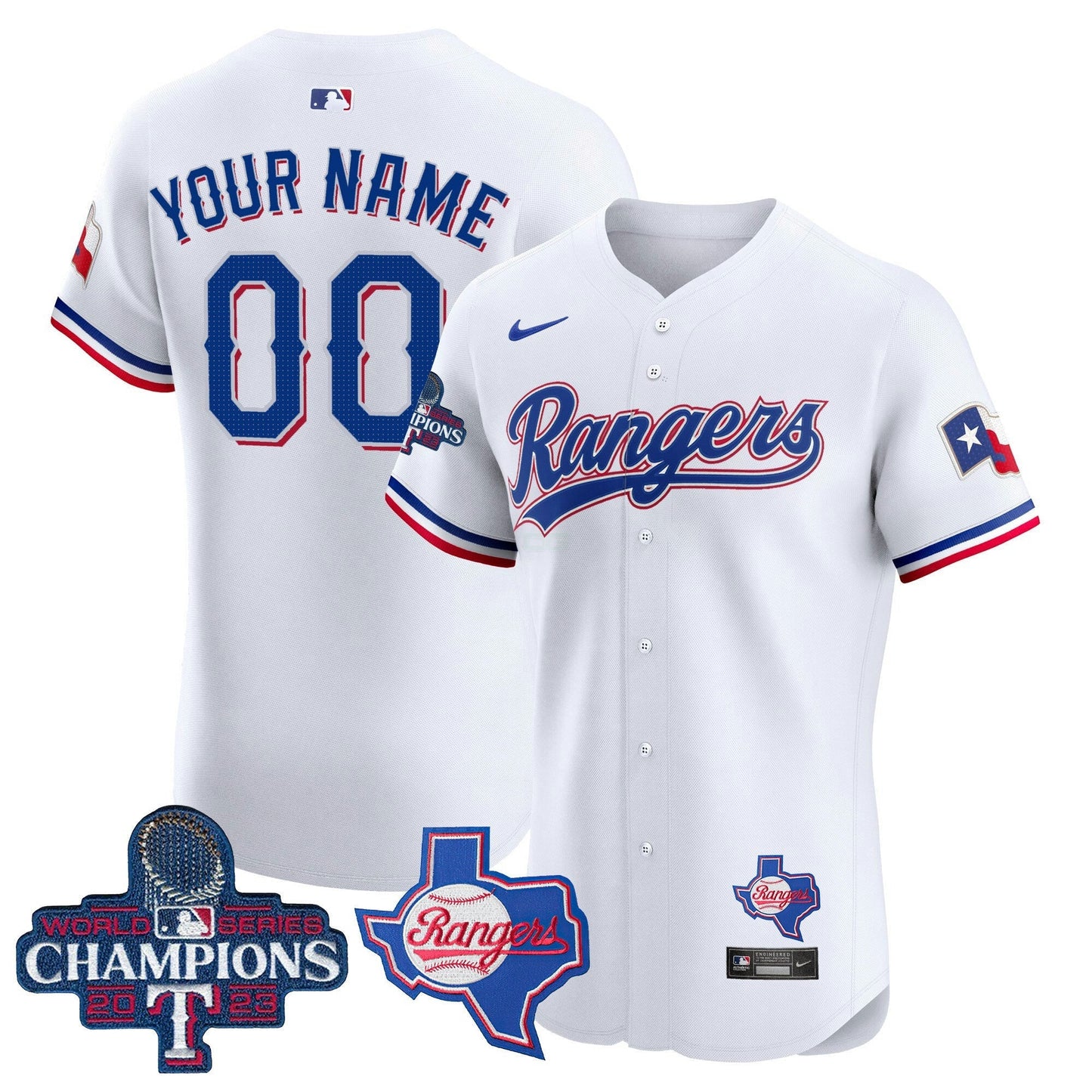 Camisa MLB Texas World Series Champions Vapor Premier Elite Jersey V2